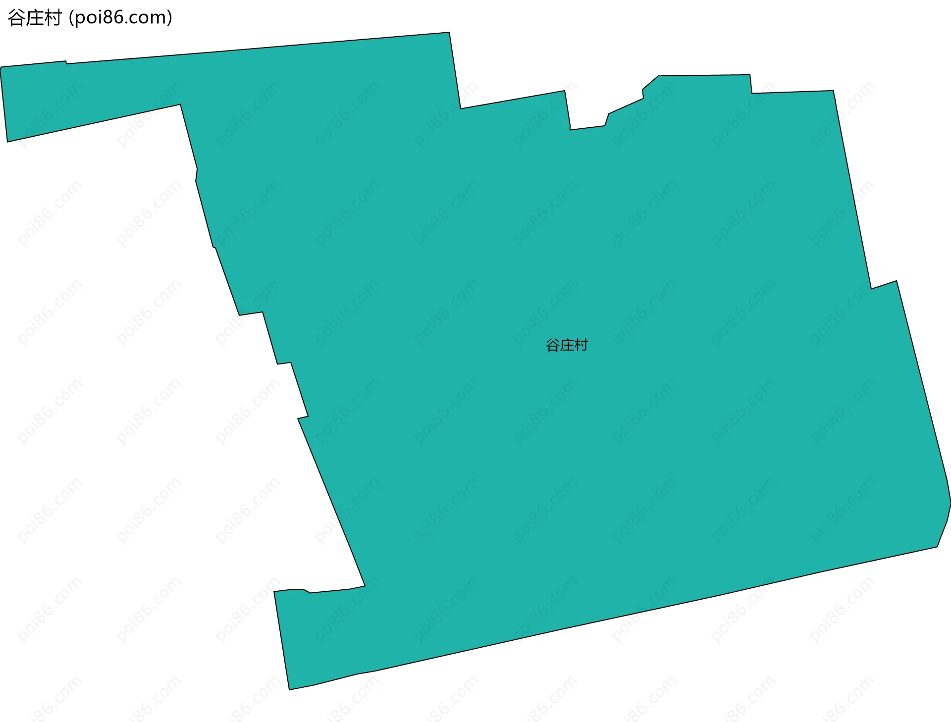 谷庄村边界地图