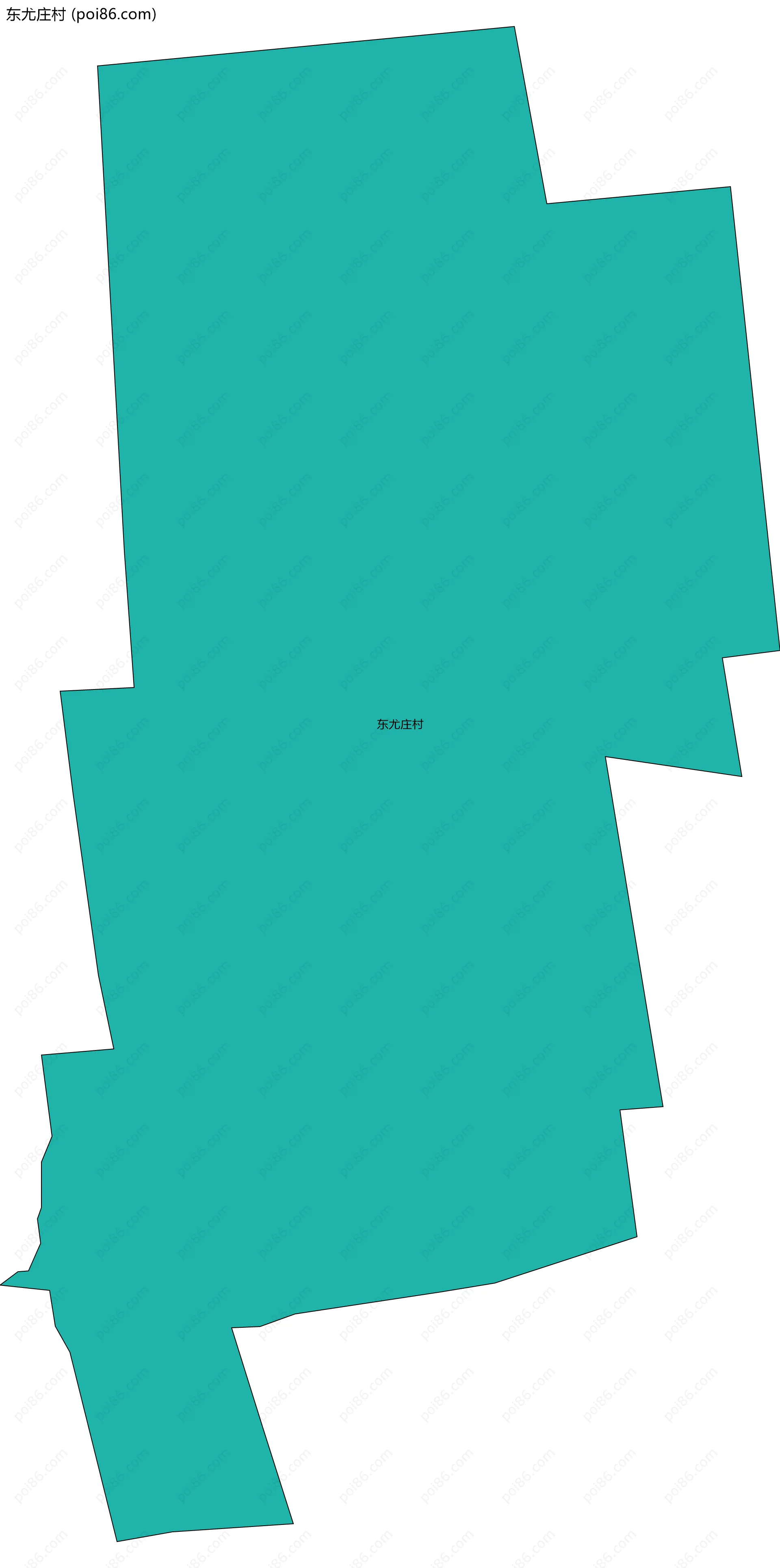 东尤庄村边界地图