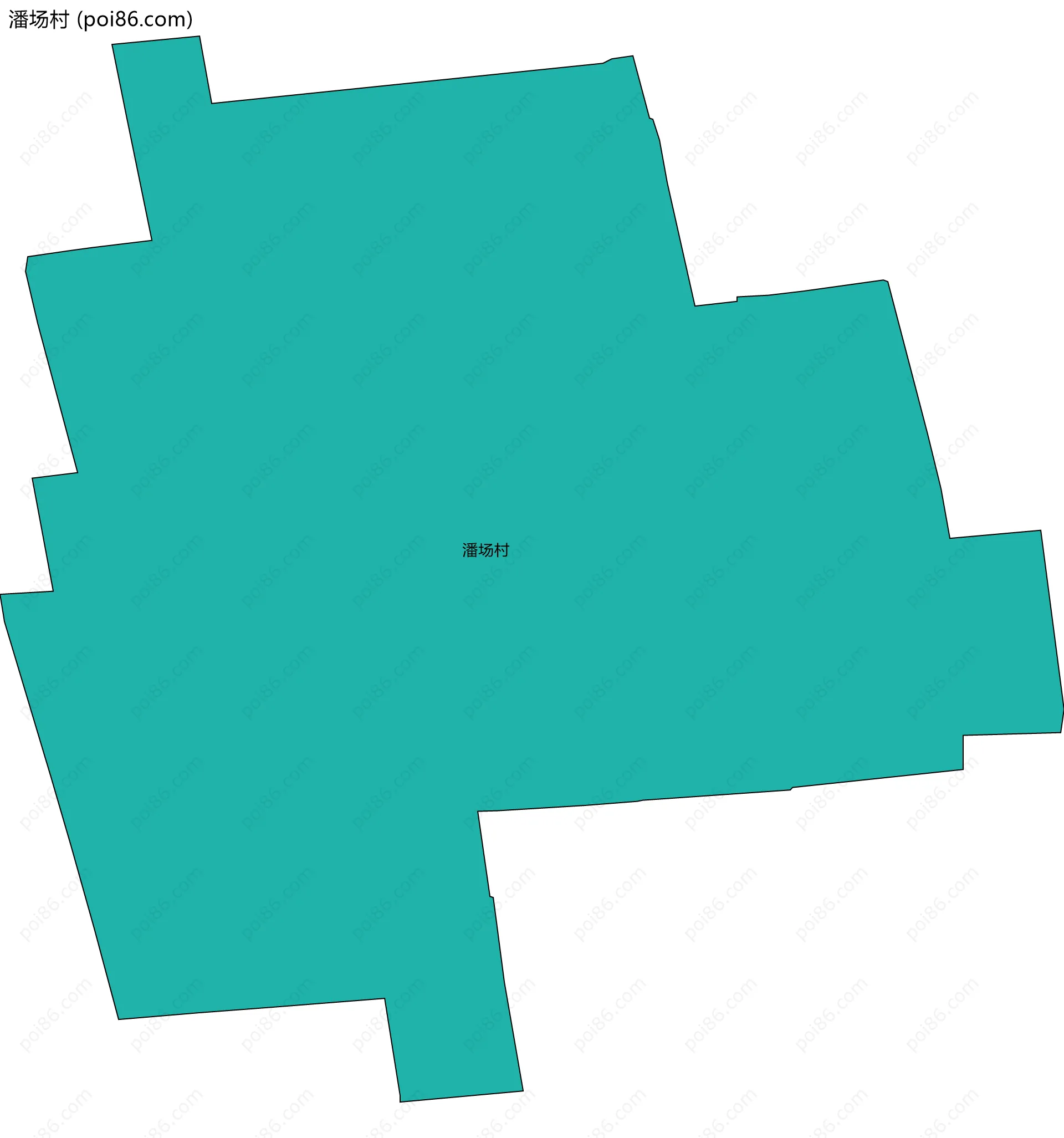 潘场村边界地图