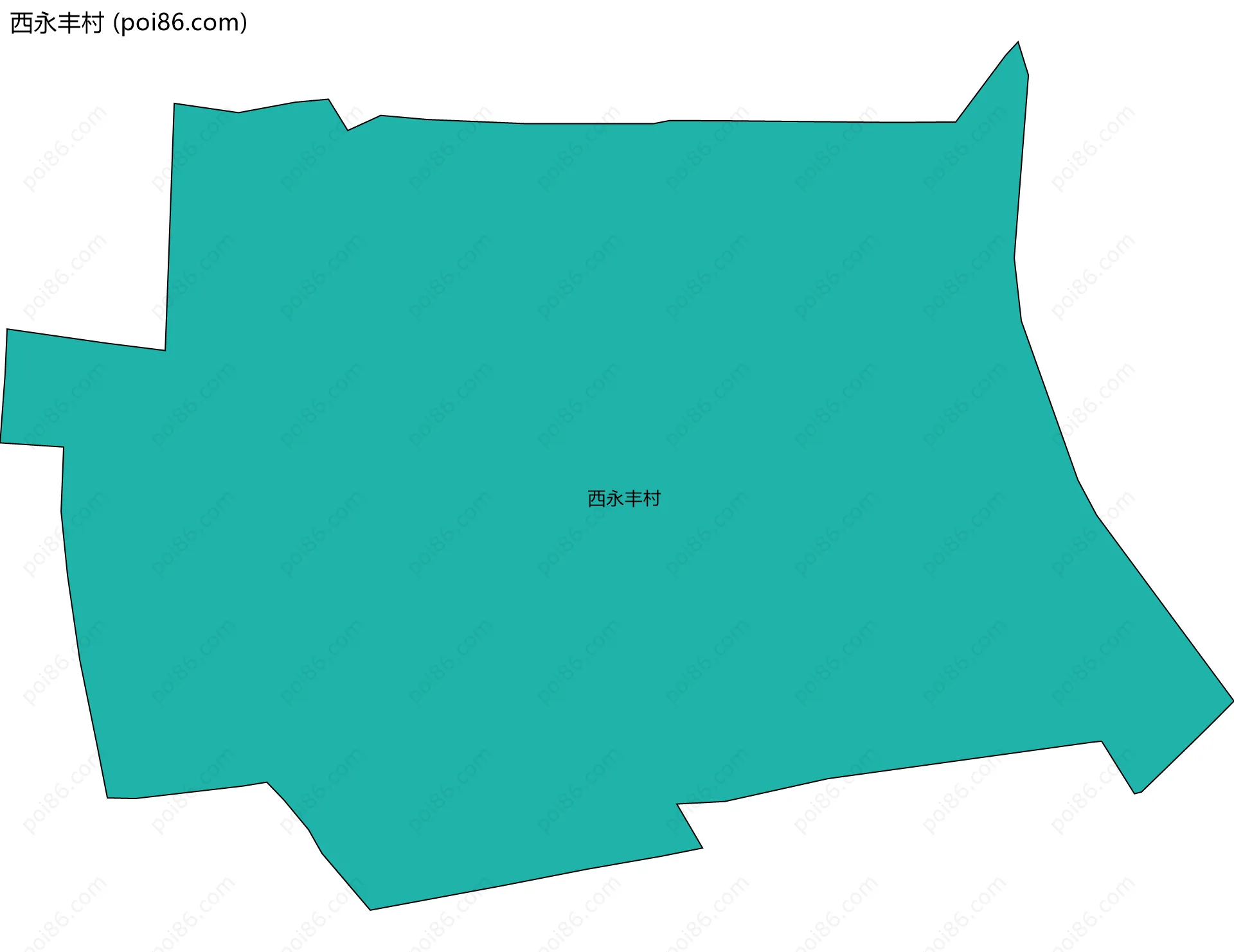 西永丰村边界地图