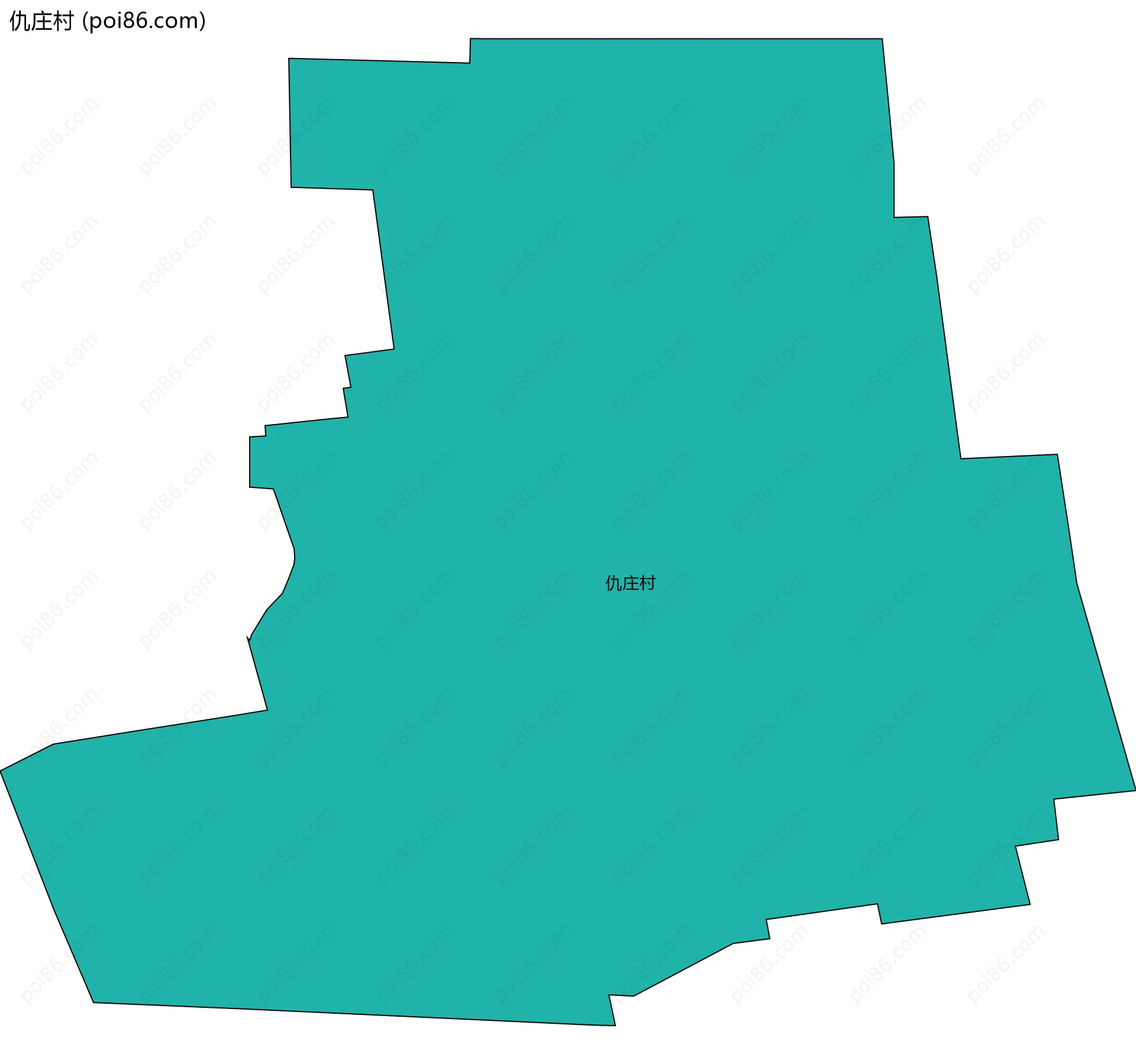 仇庄村边界地图