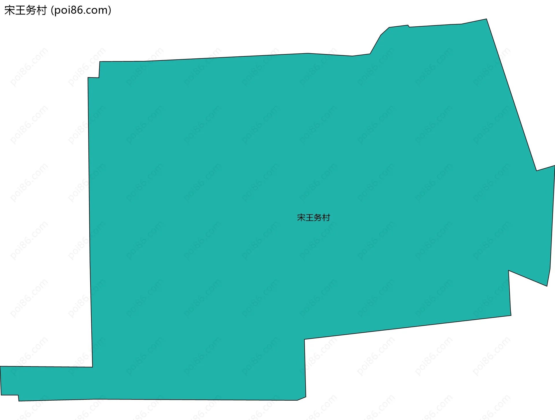 宋王务村边界地图