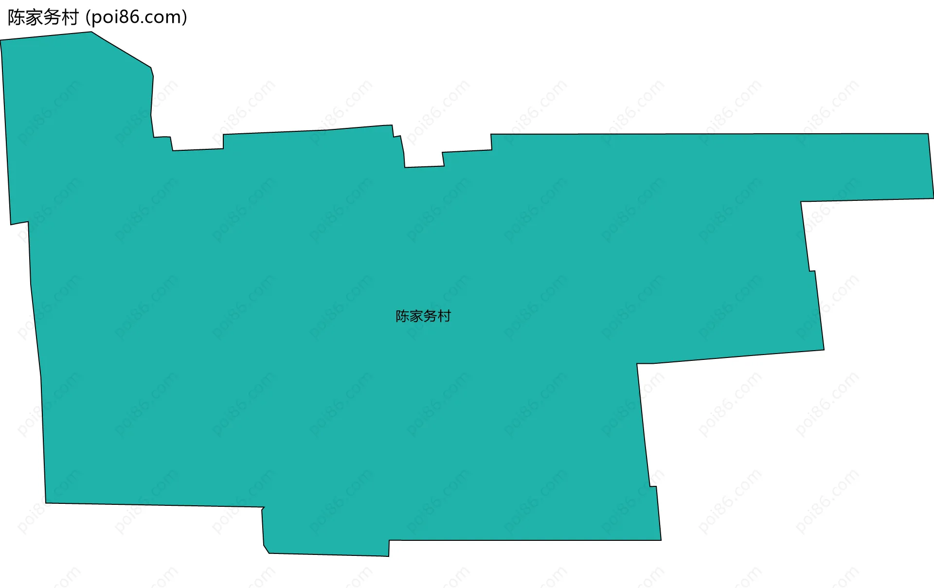 陈家务村边界地图