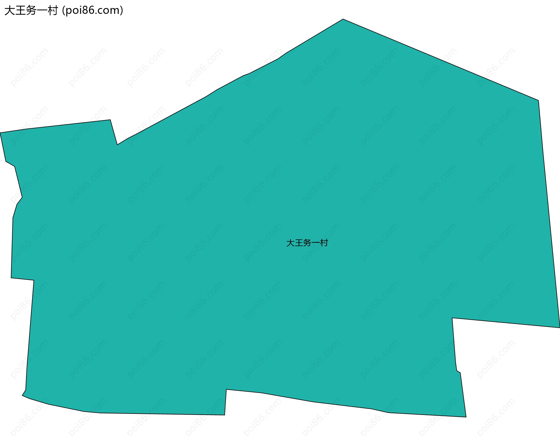 大王务一村边界地图