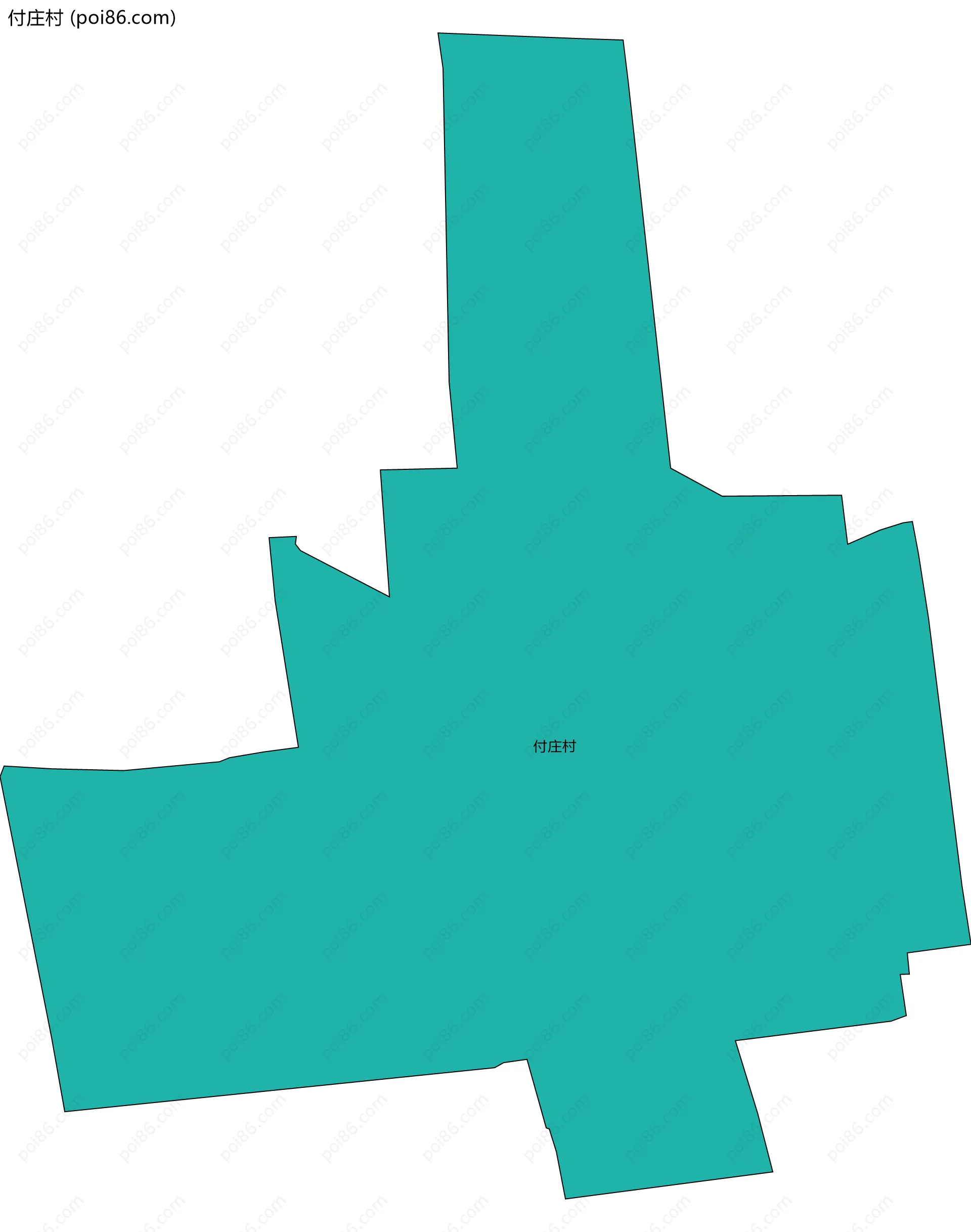 付庄村边界地图