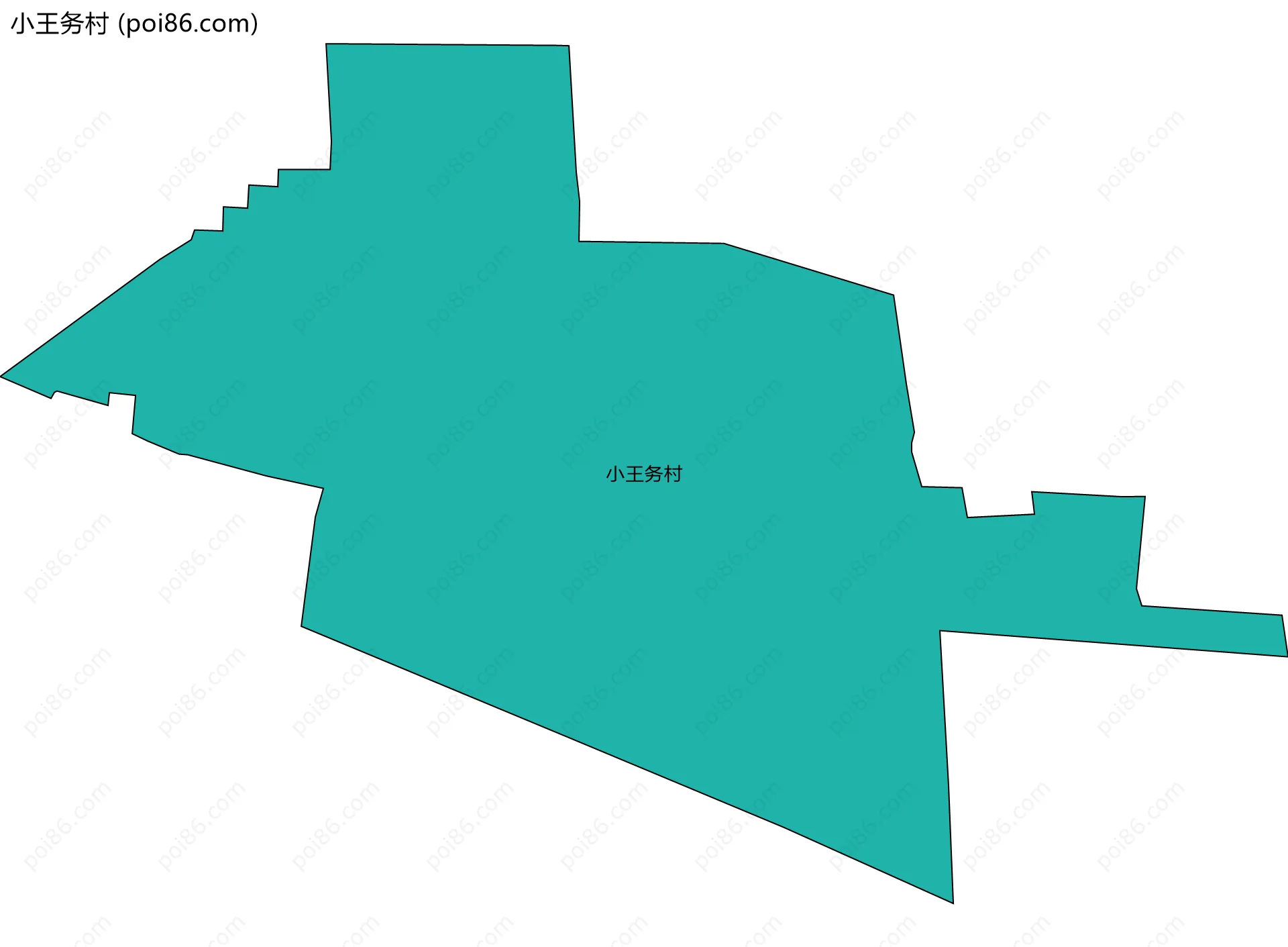 小王务村边界地图