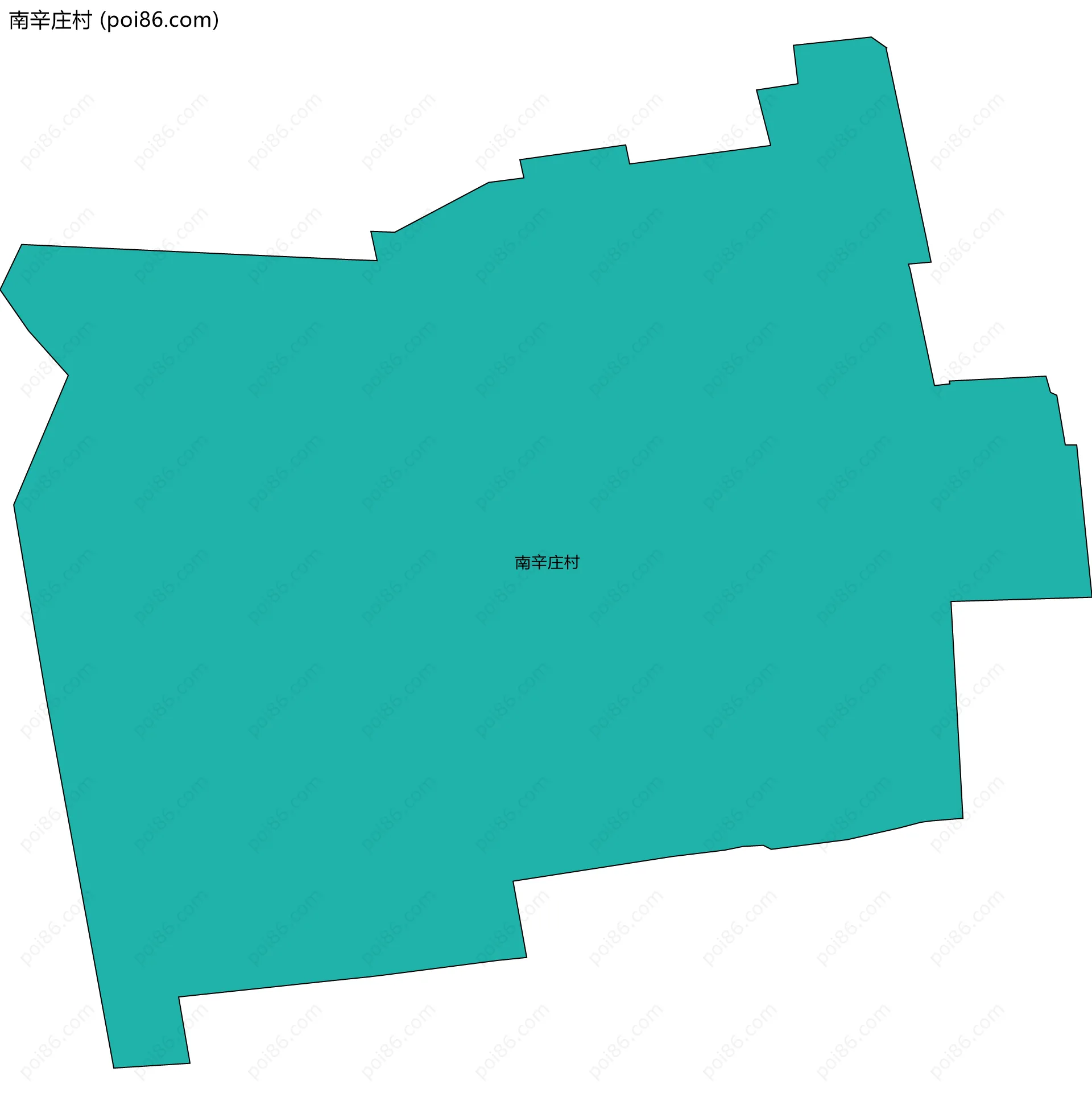 南辛庄村边界地图