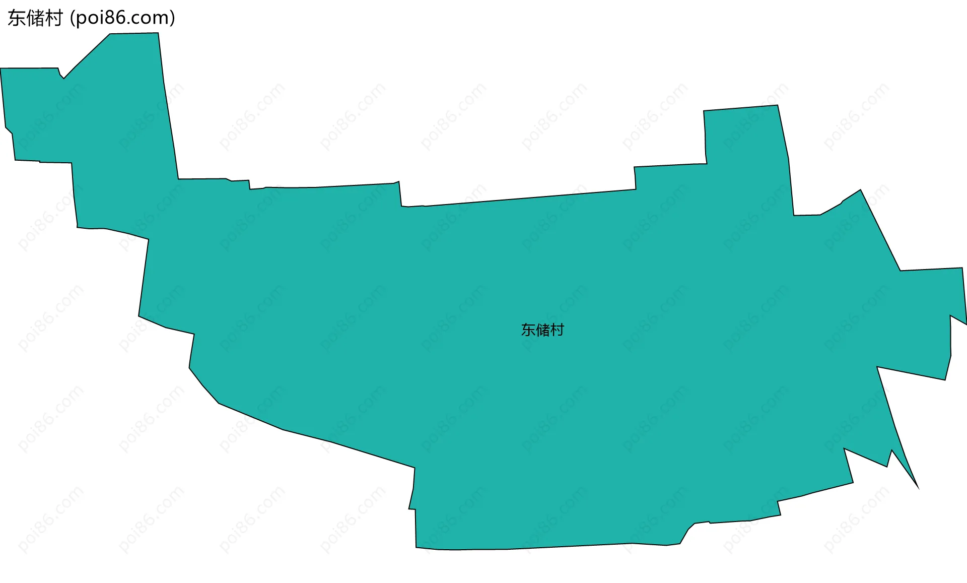 东储村边界地图