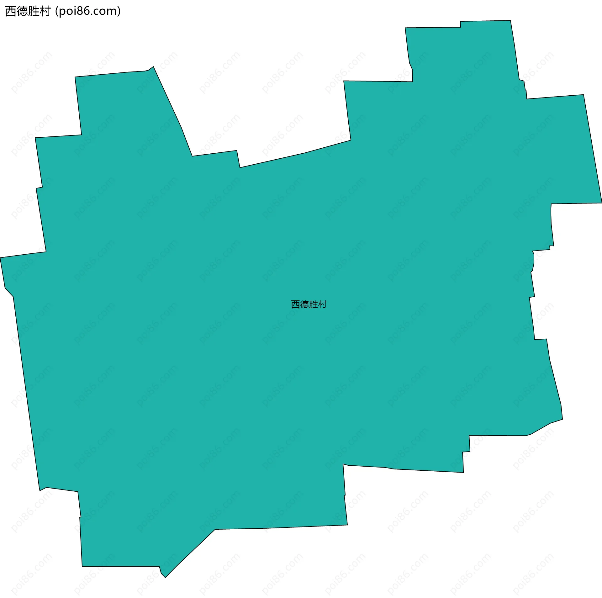 西德胜村边界地图