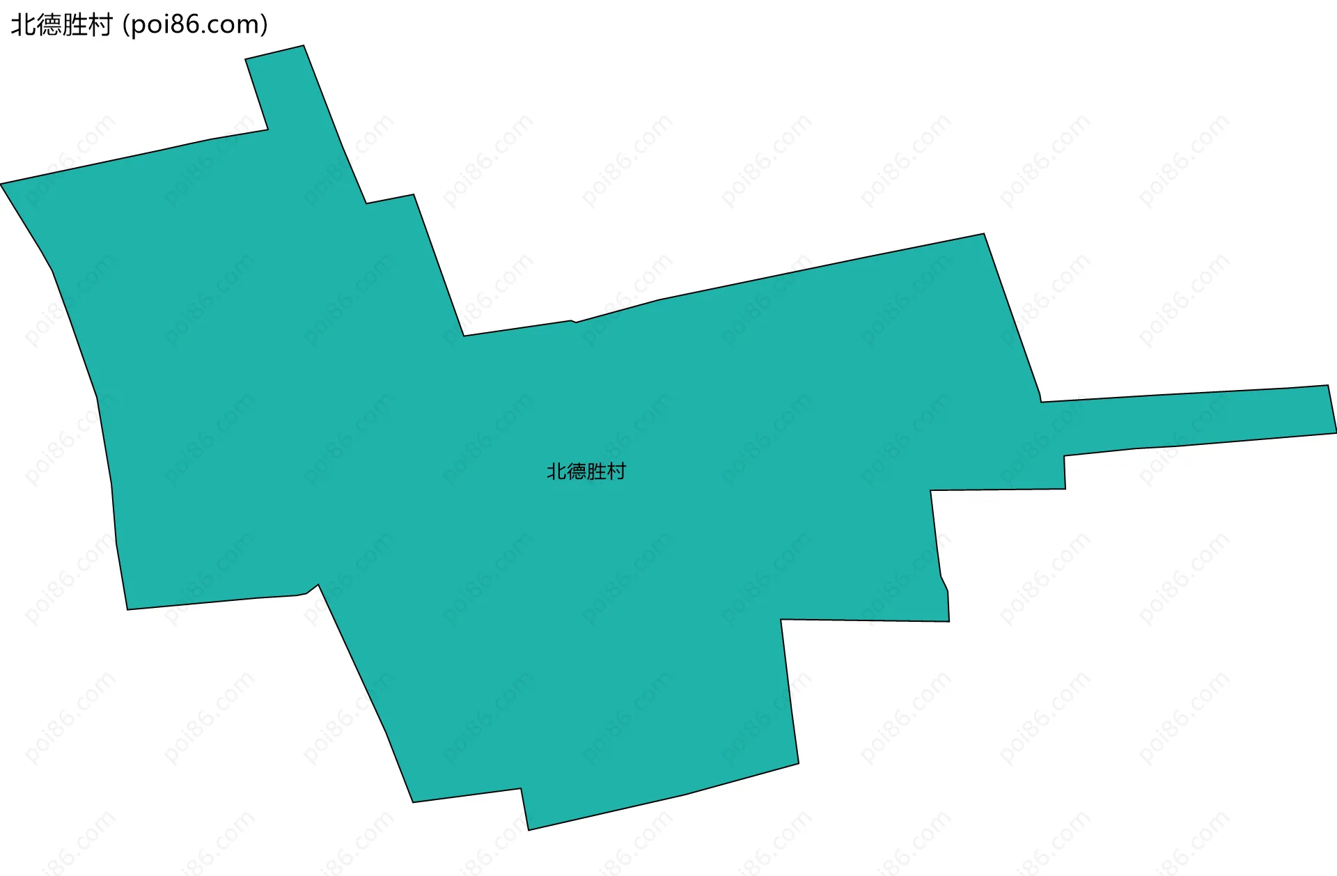 北德胜村边界地图