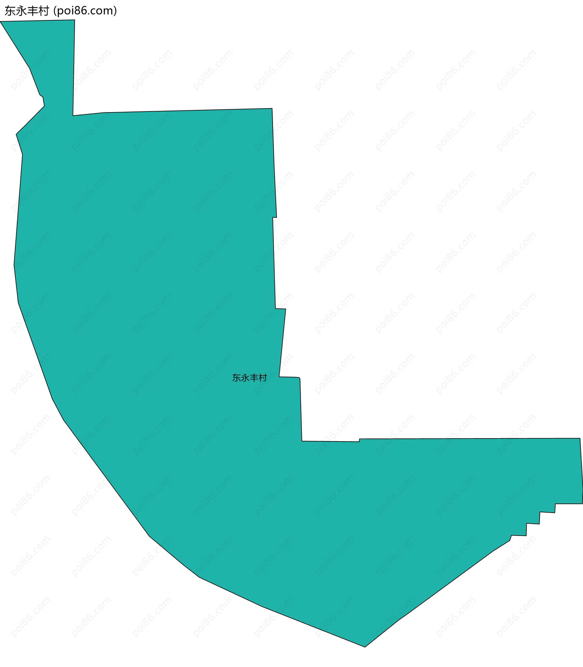 东永丰村边界地图