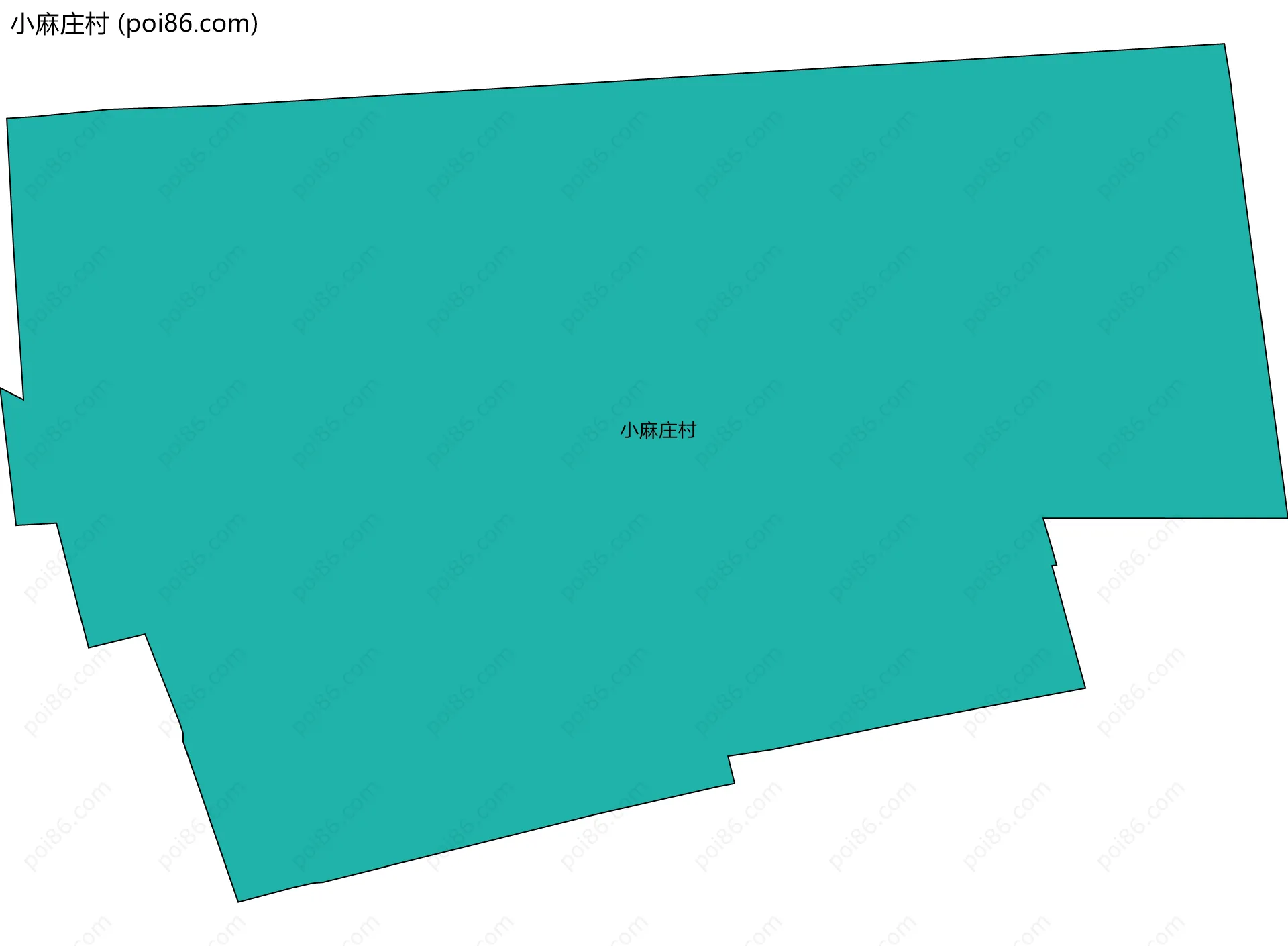 小麻庄村边界地图
