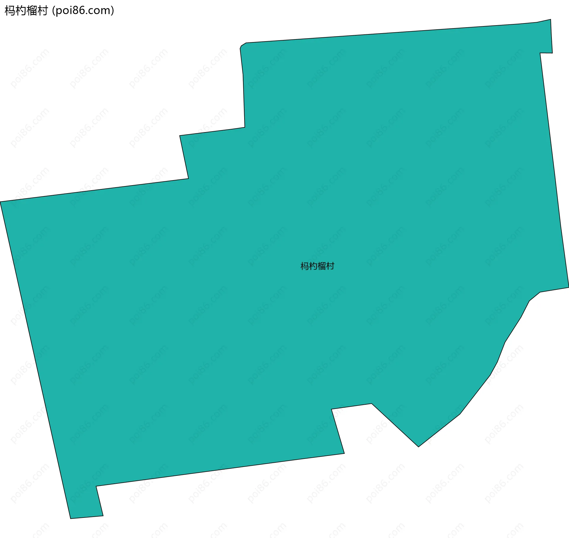 杩杓榴村边界地图