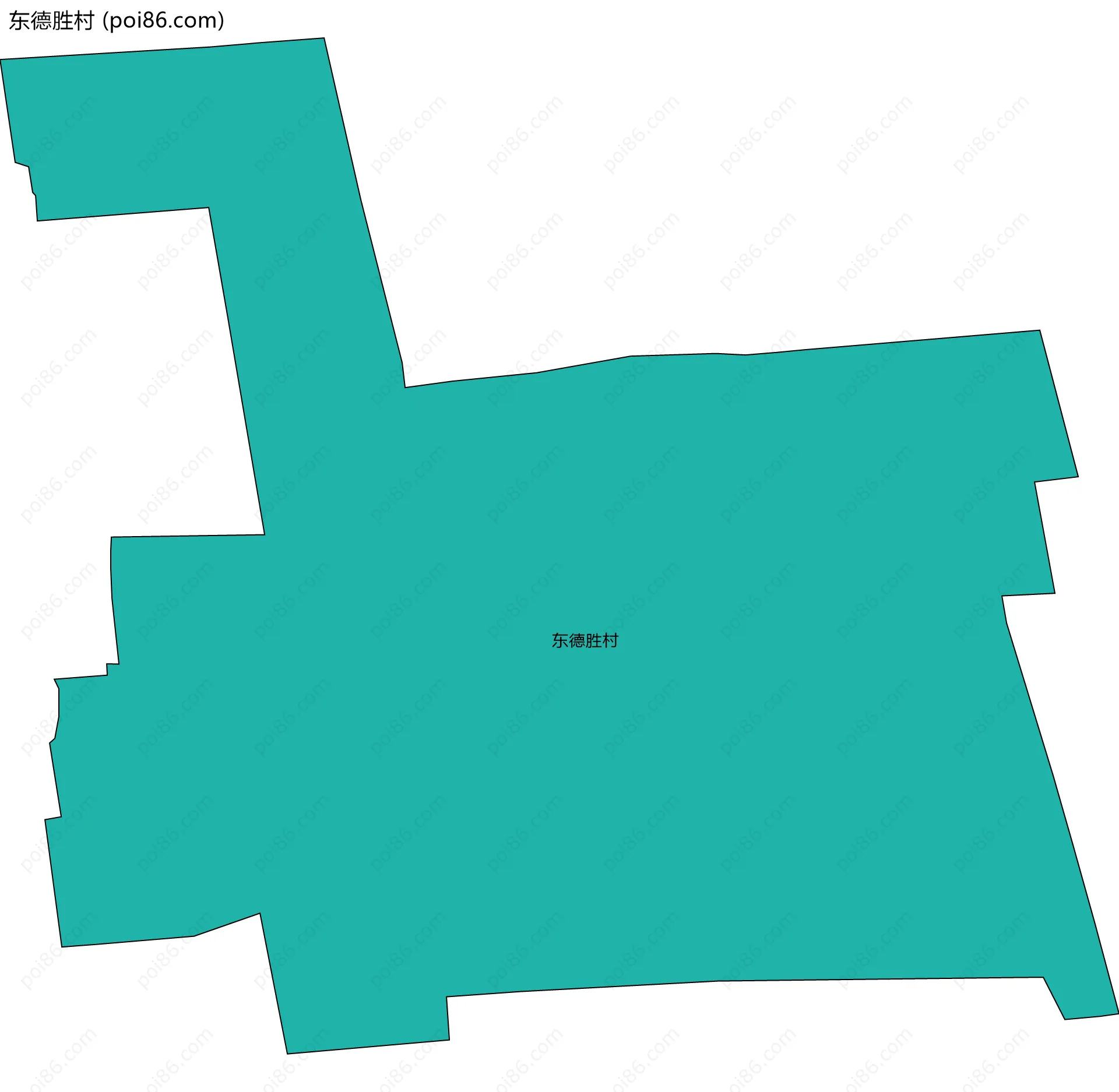 东德胜村边界地图
