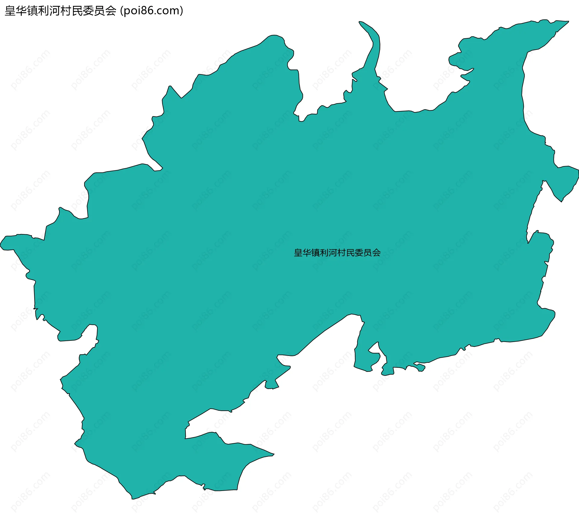 皇华镇利河村民委员会边界地图