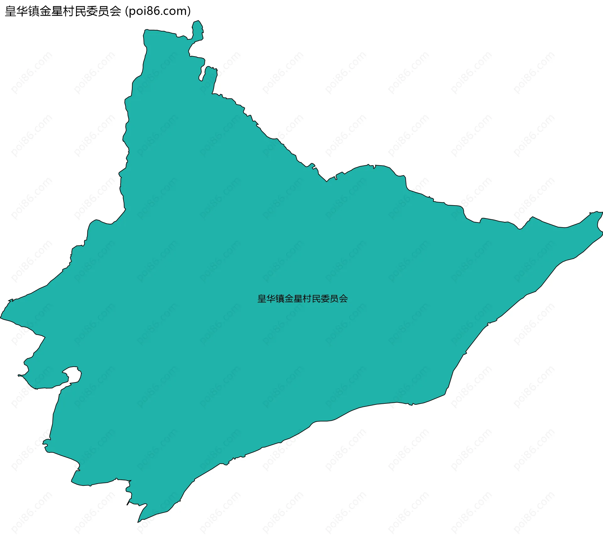 皇华镇金星村民委员会边界地图