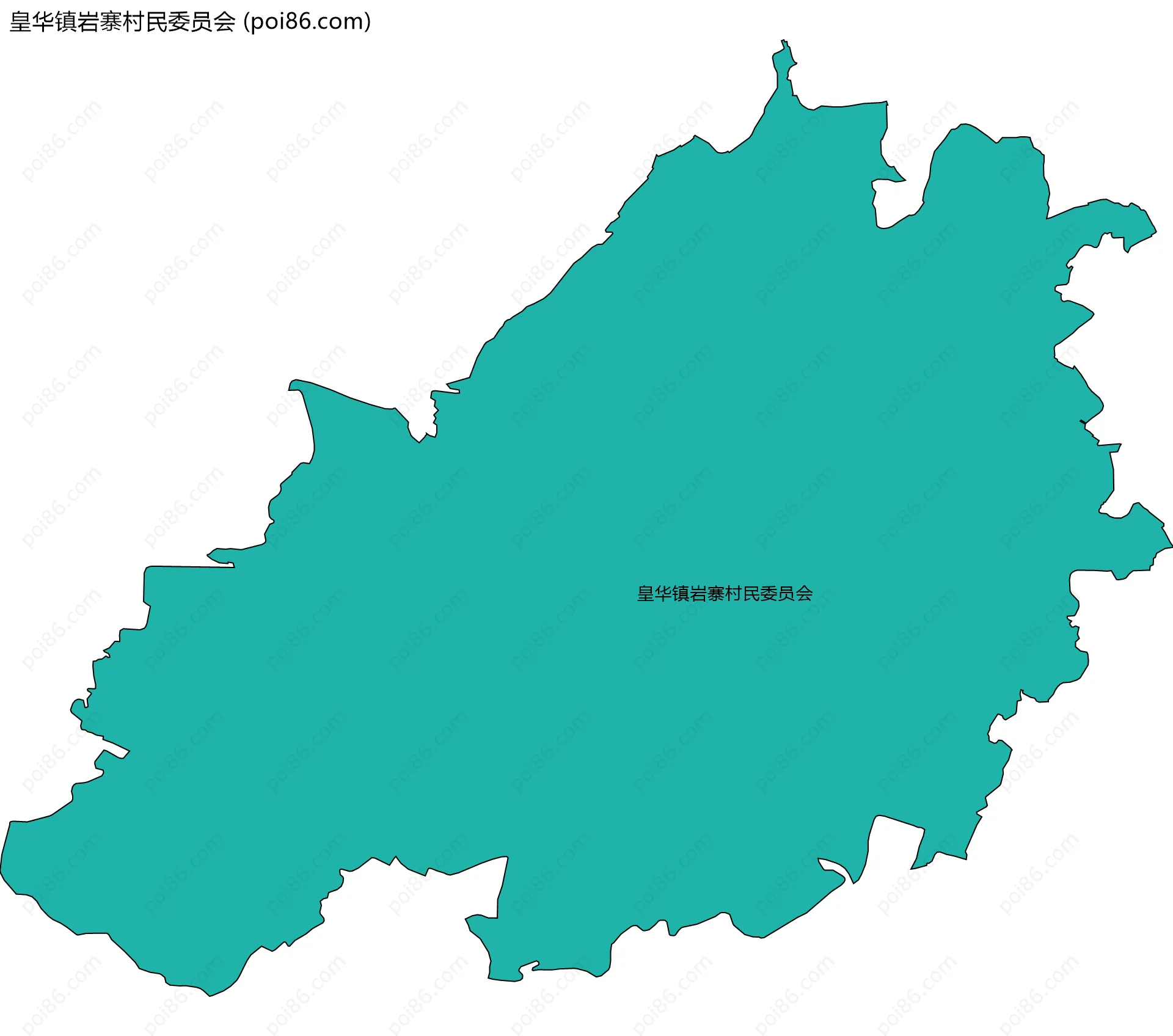 皇华镇岩寨村民委员会边界地图