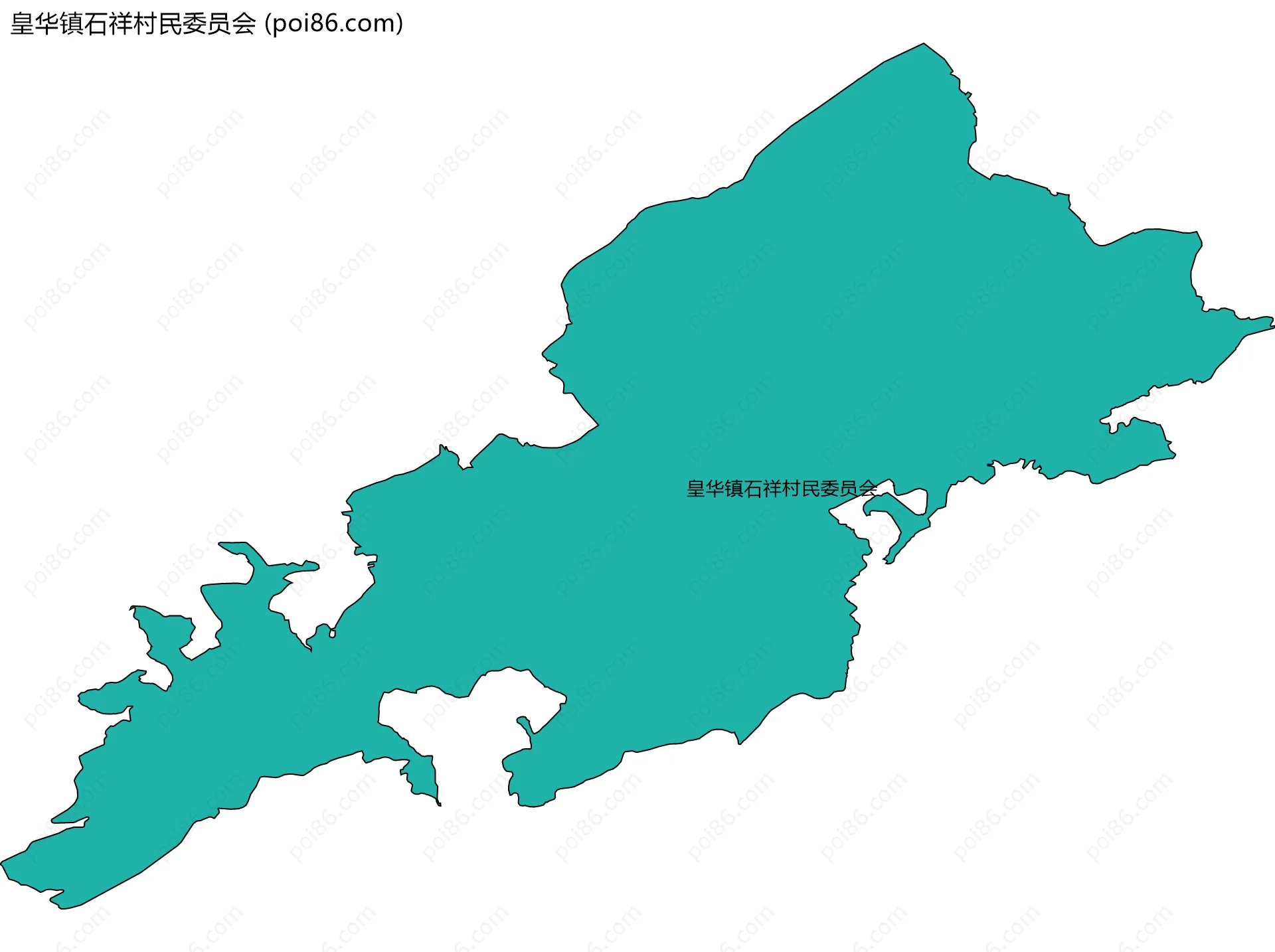 皇华镇石祥村民委员会边界地图