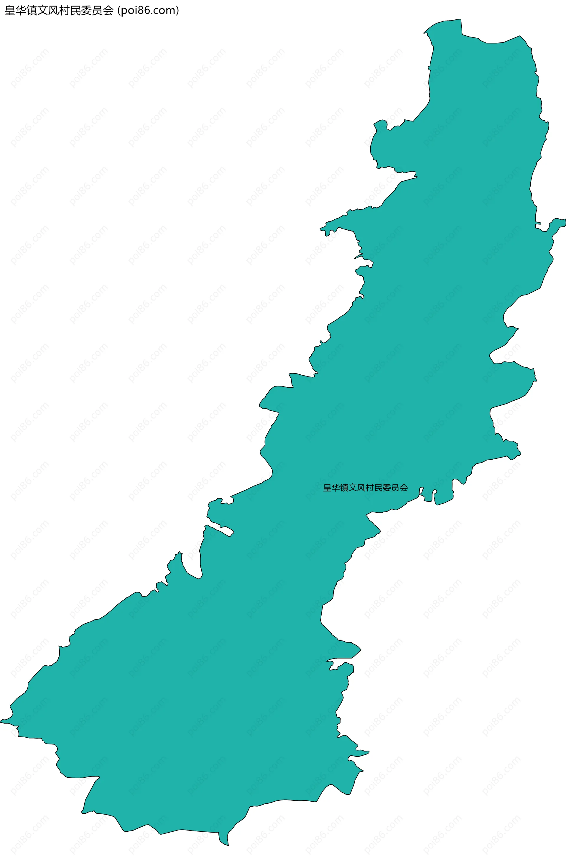皇华镇文风村民委员会边界地图