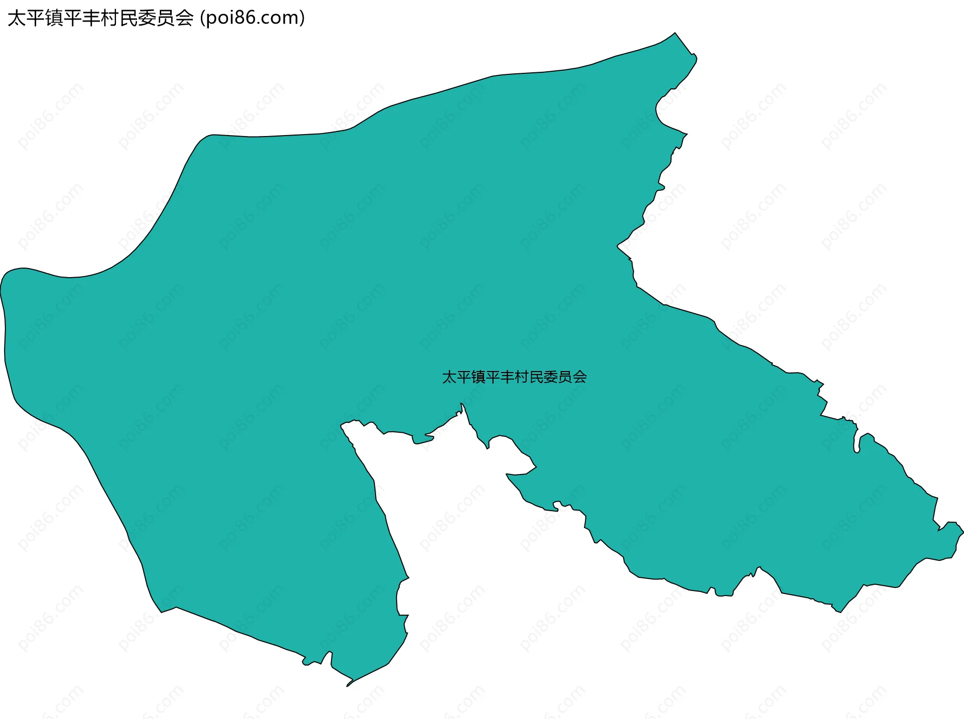 太平镇平丰村民委员会边界地图