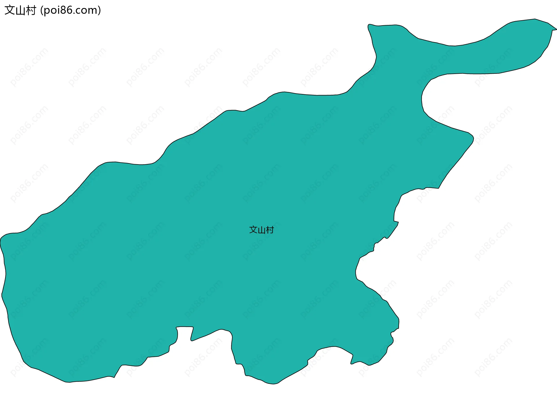 文山村边界地图