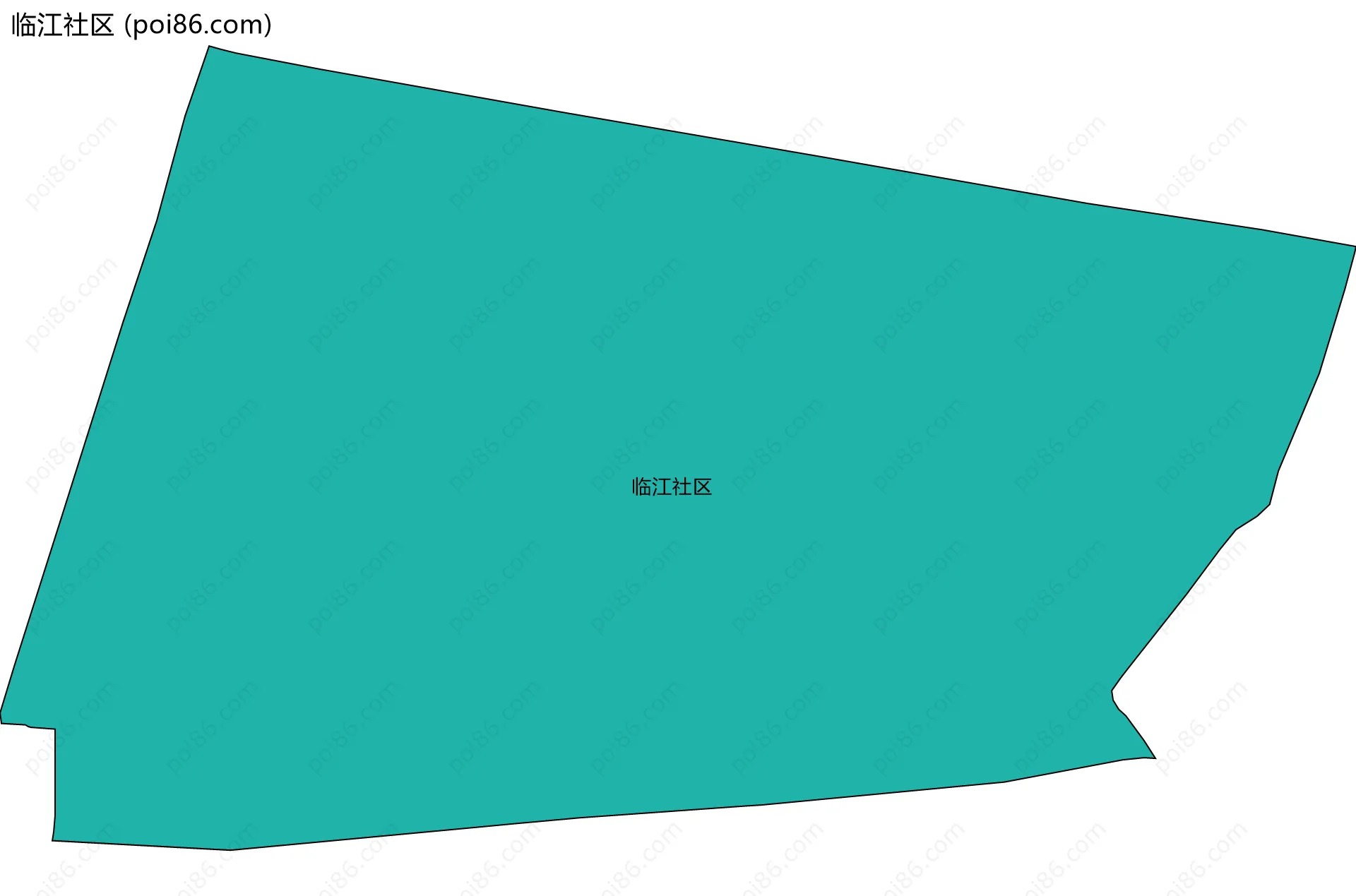 临江社区边界地图
