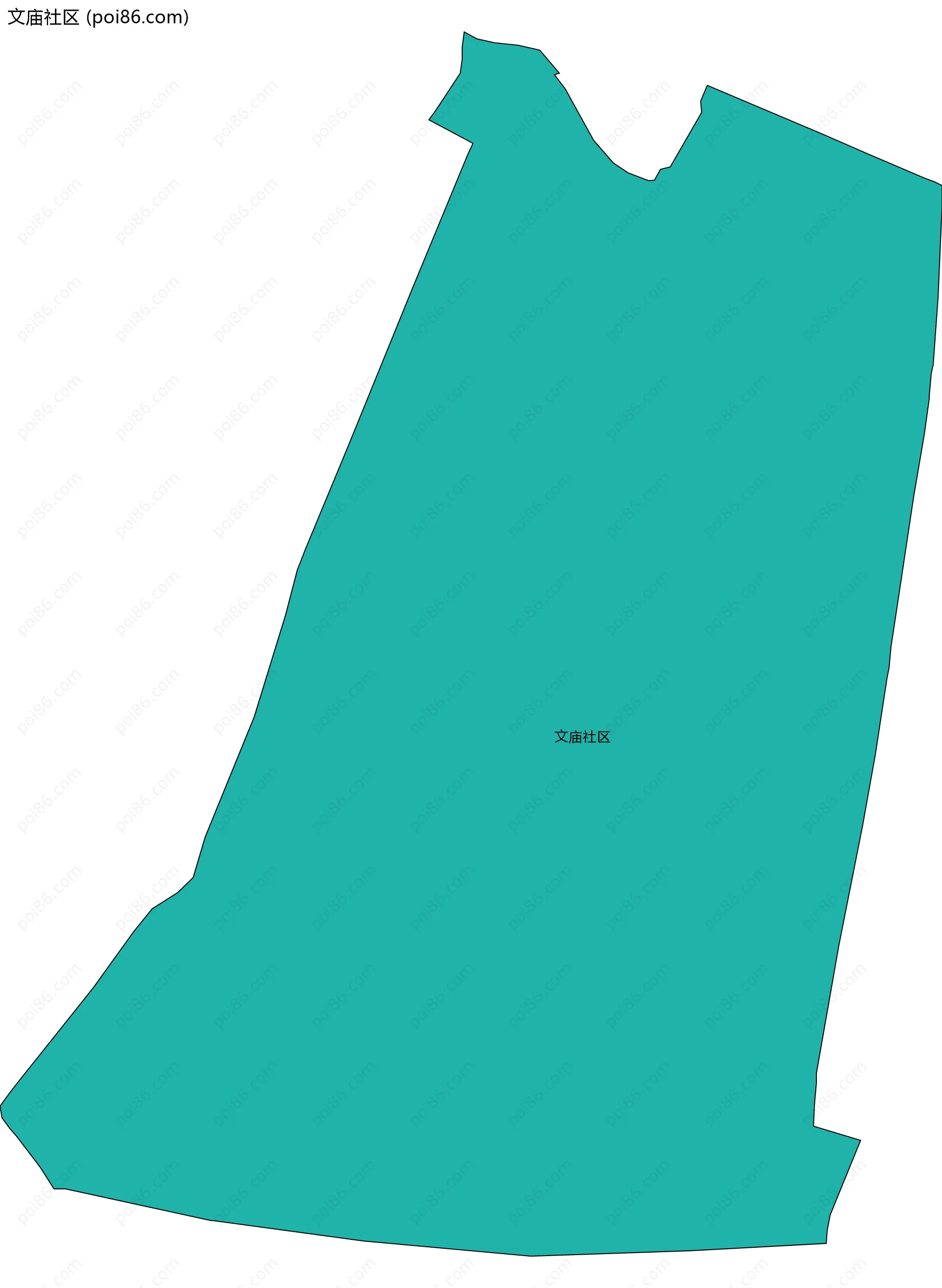 文庙社区边界地图