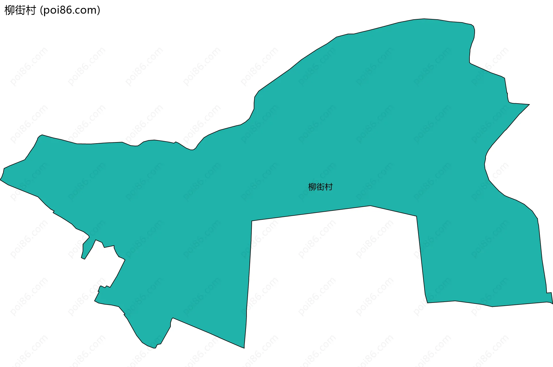 柳街村边界地图