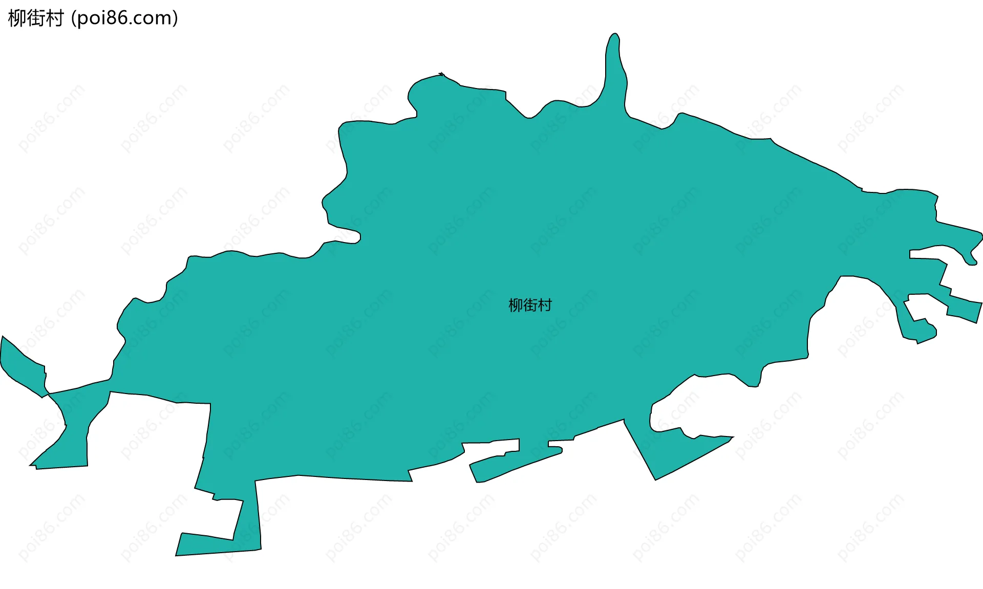 柳街村边界地图