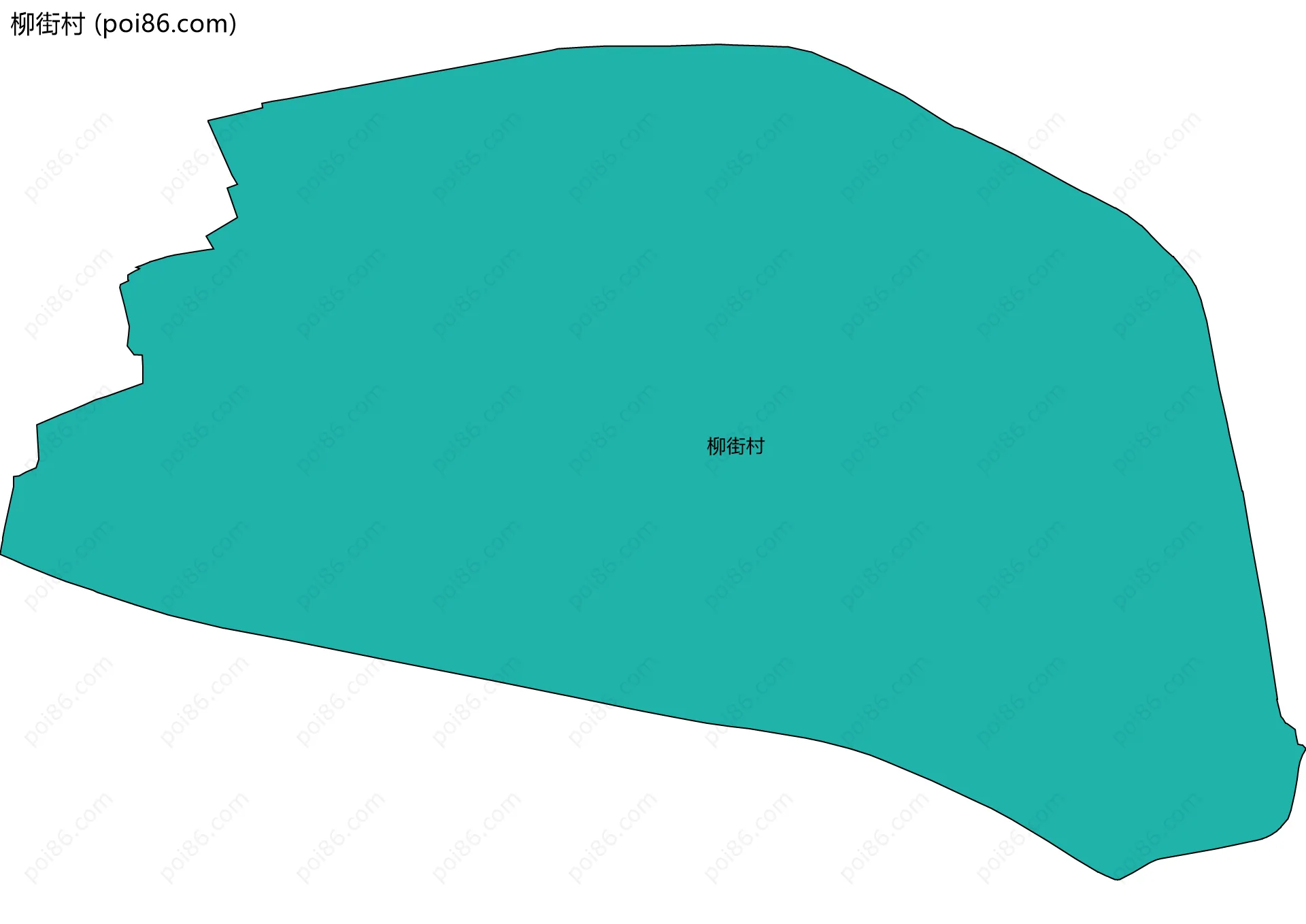 柳街村边界地图