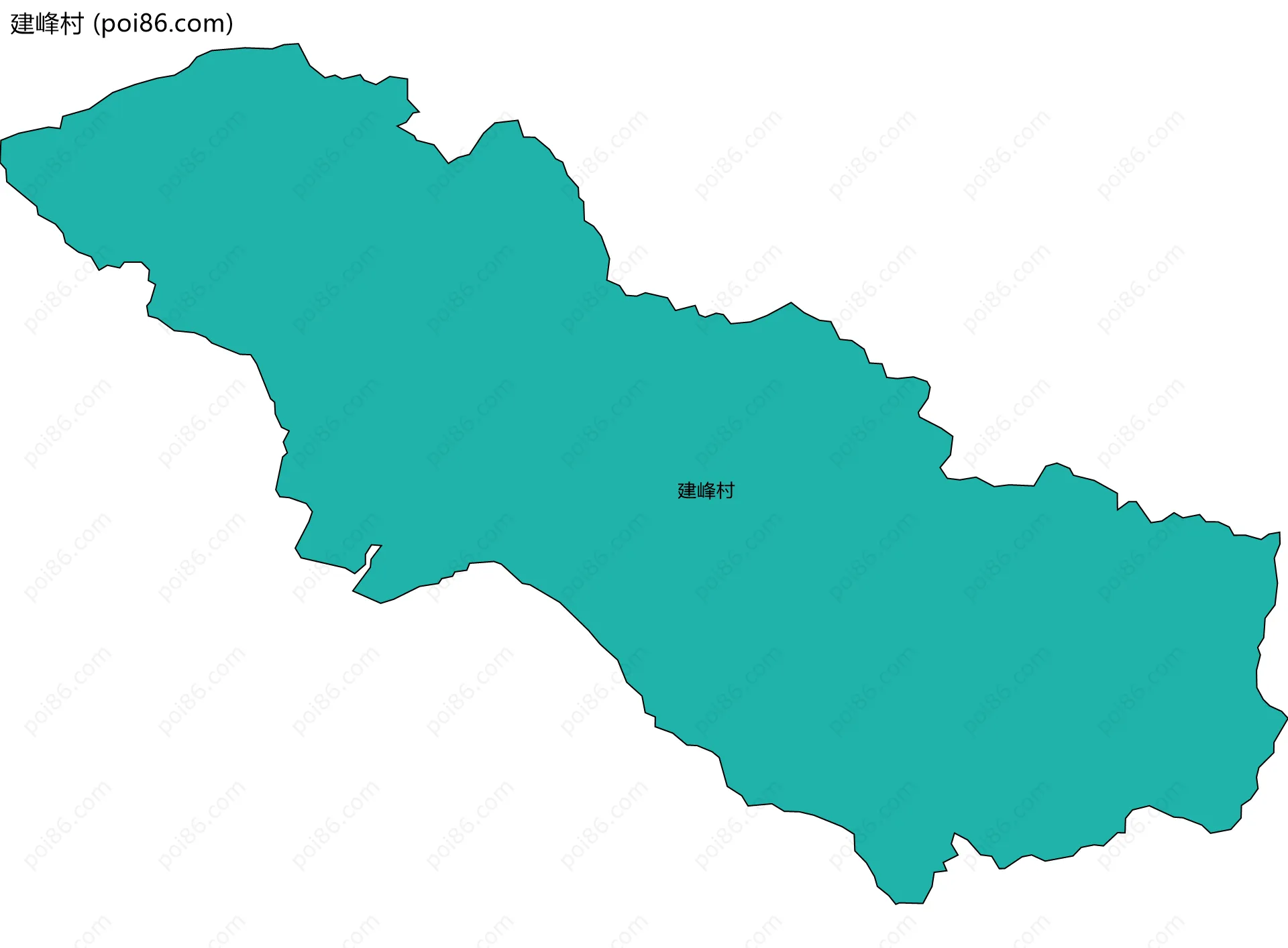 建峰村边界地图