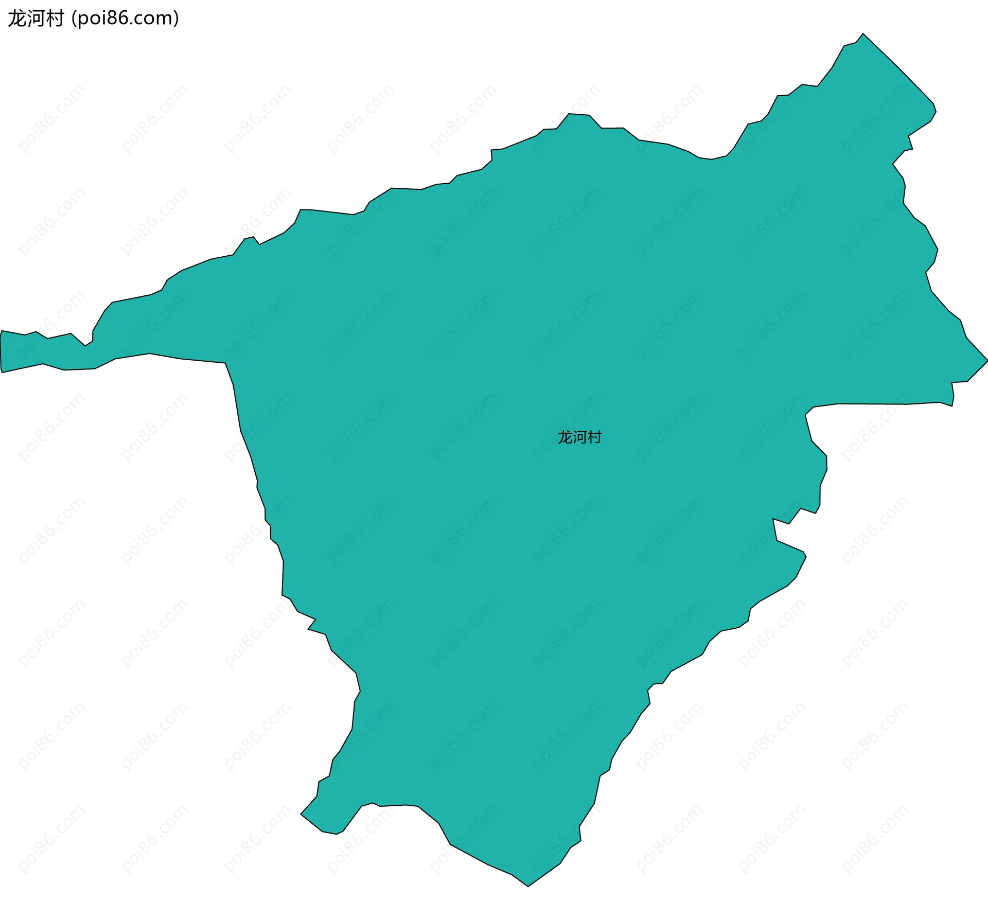 龙河村边界地图