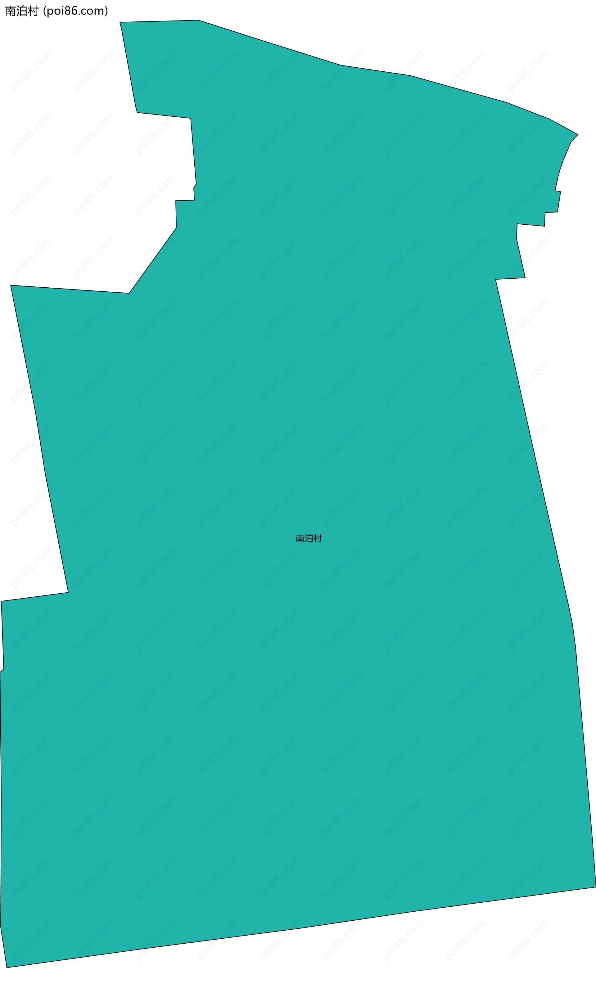 南泊村边界地图