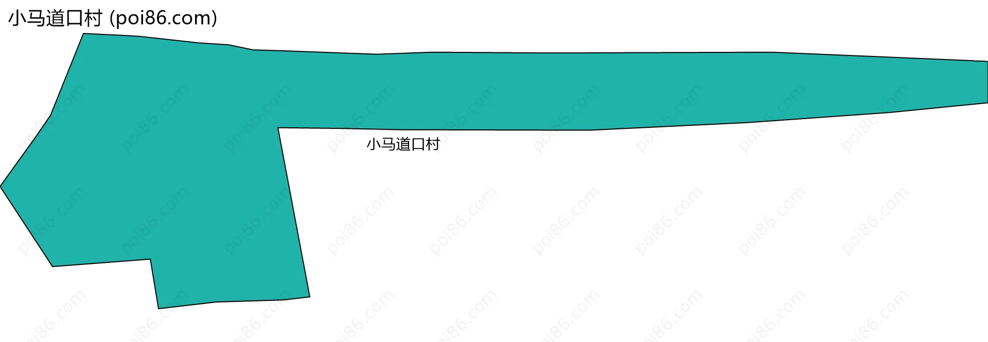 小马道口村边界地图