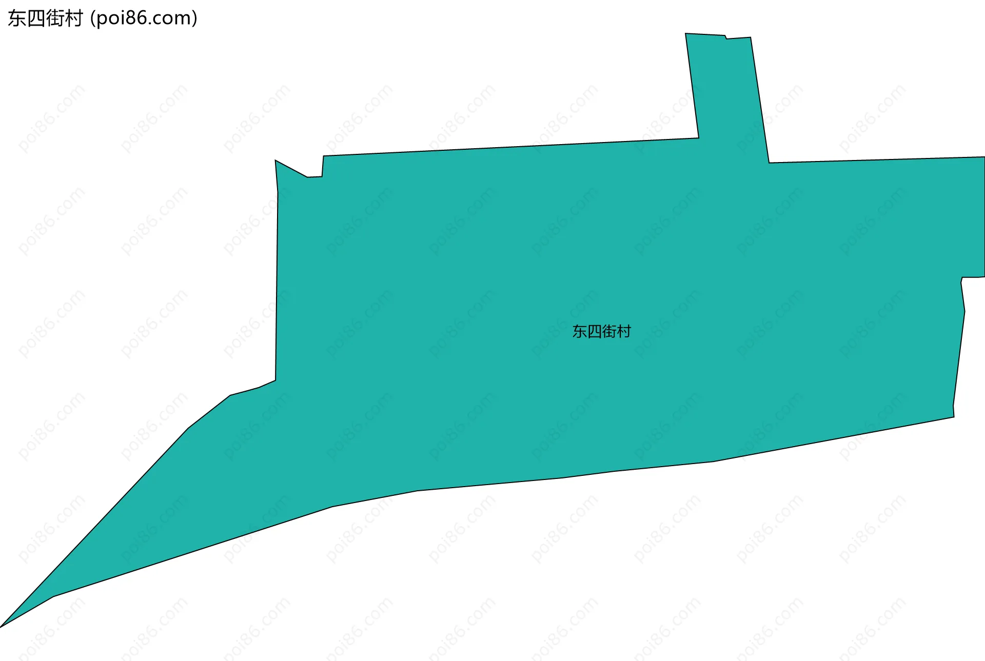 东四街村边界地图