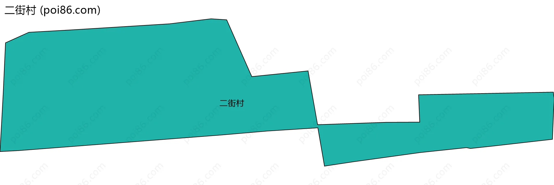 二街村边界地图