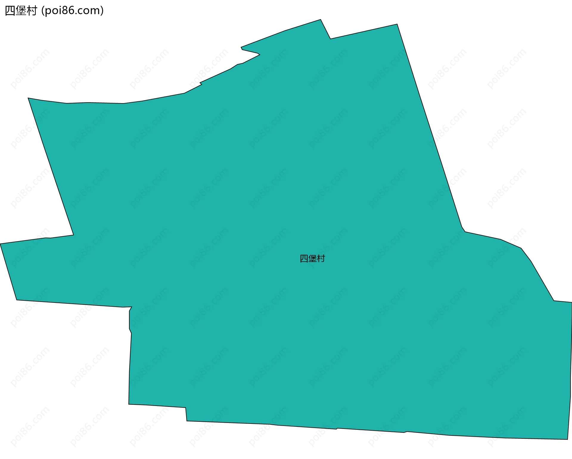 四堡村边界地图