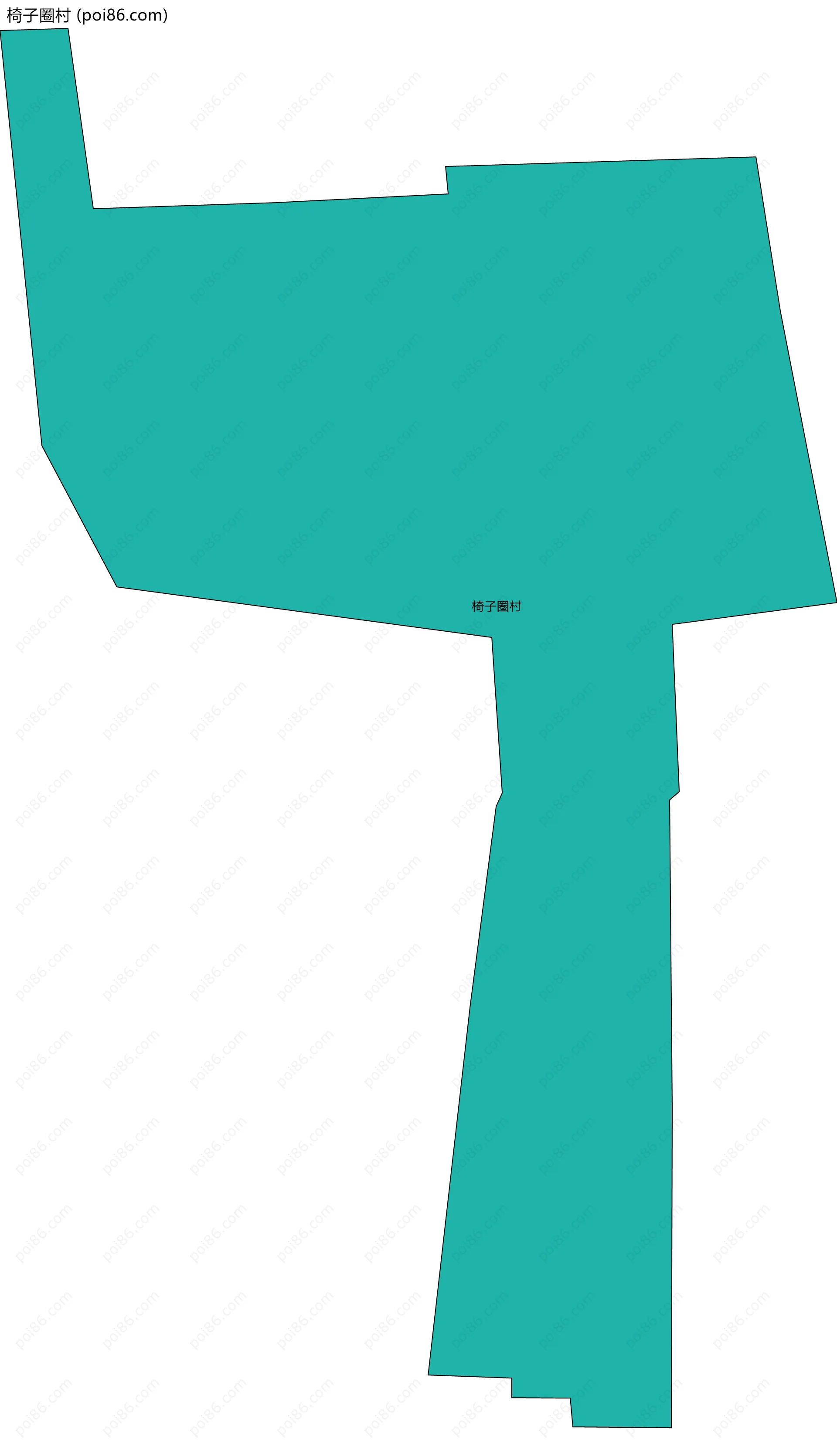 椅子圈村边界地图