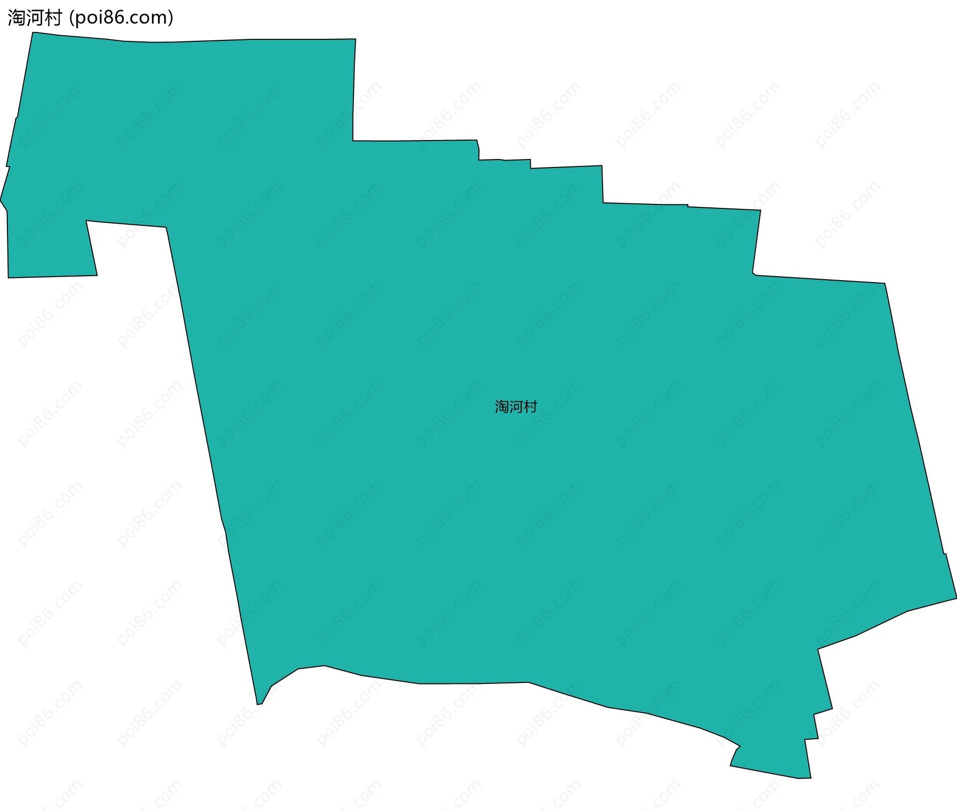 淘河村边界地图