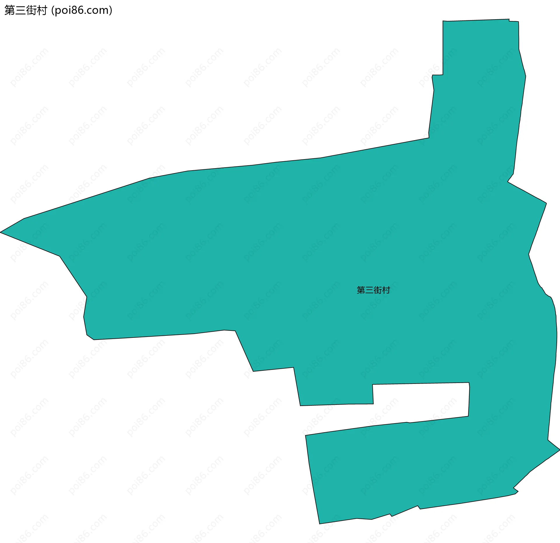 第三街村边界地图