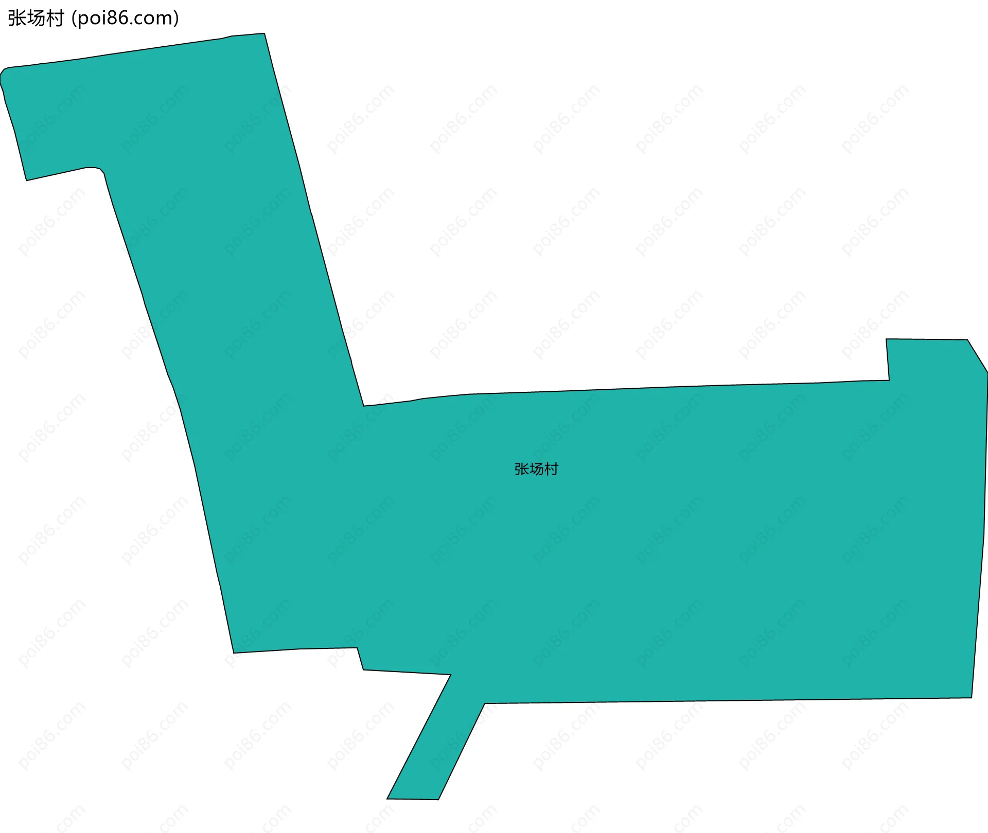 张场村边界地图