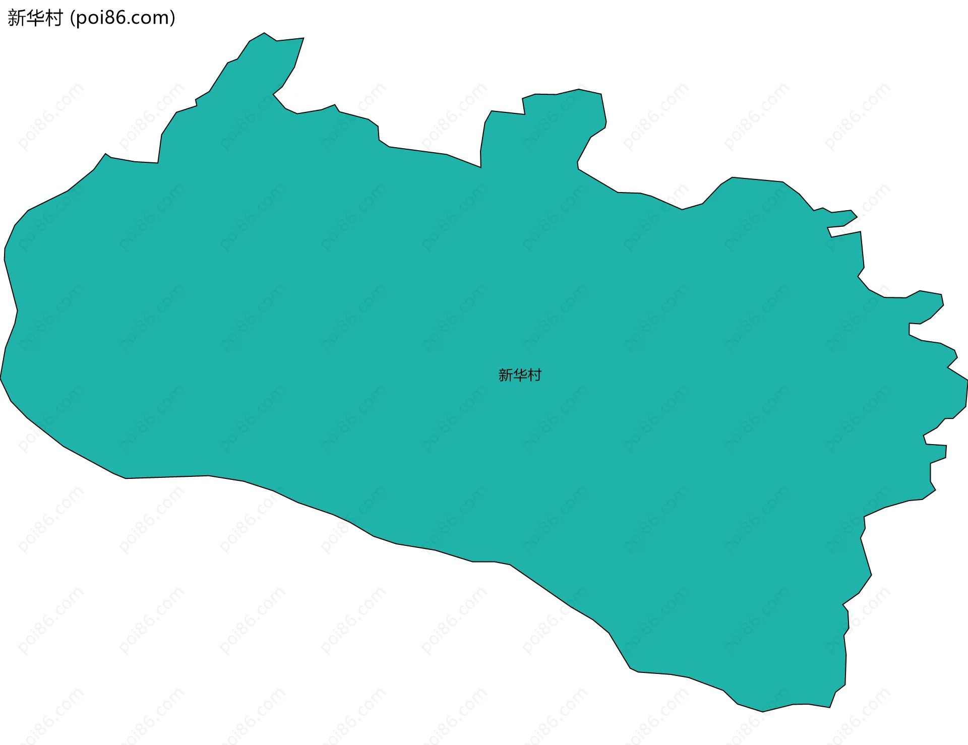 新华村边界地图