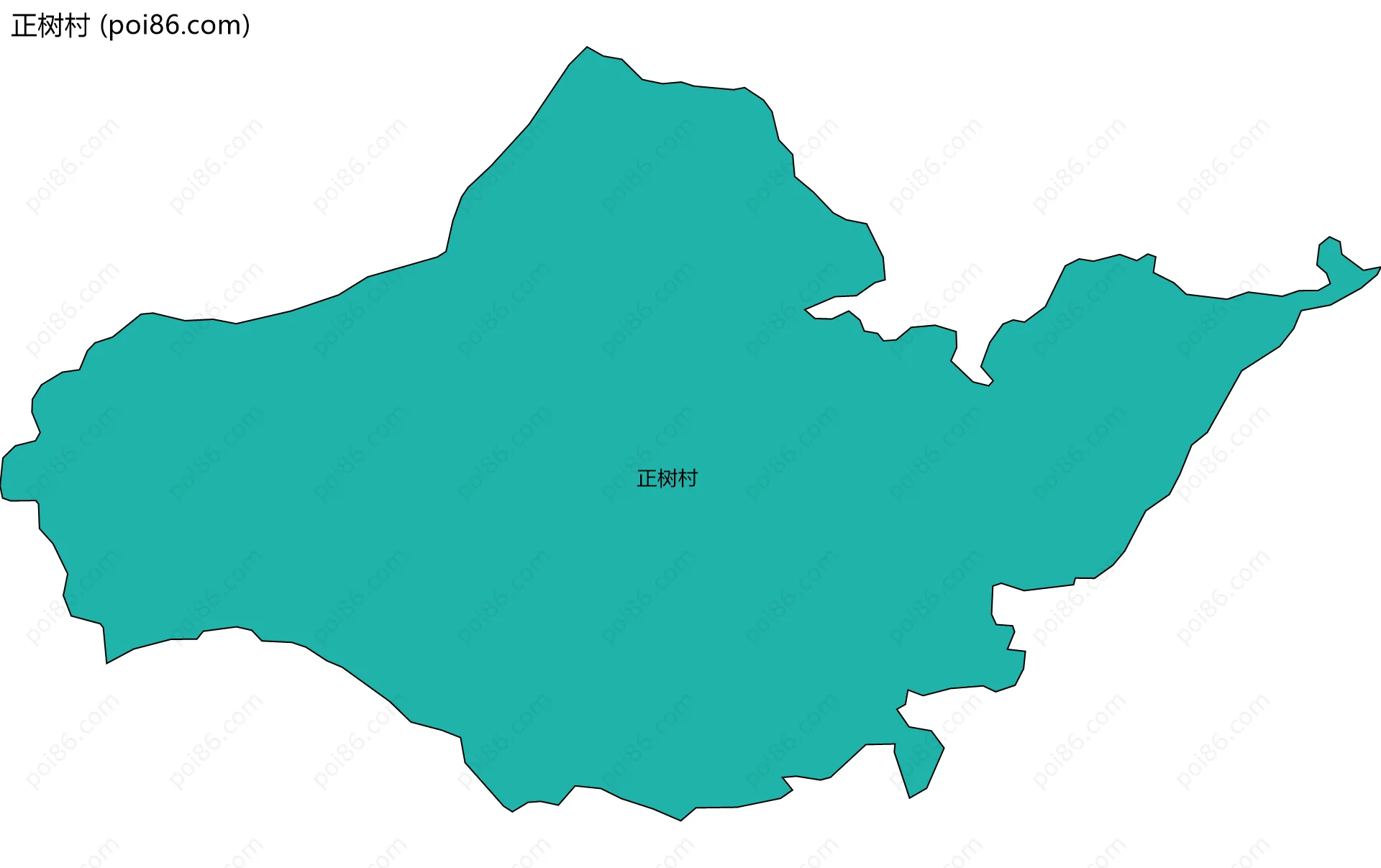 正树村边界地图