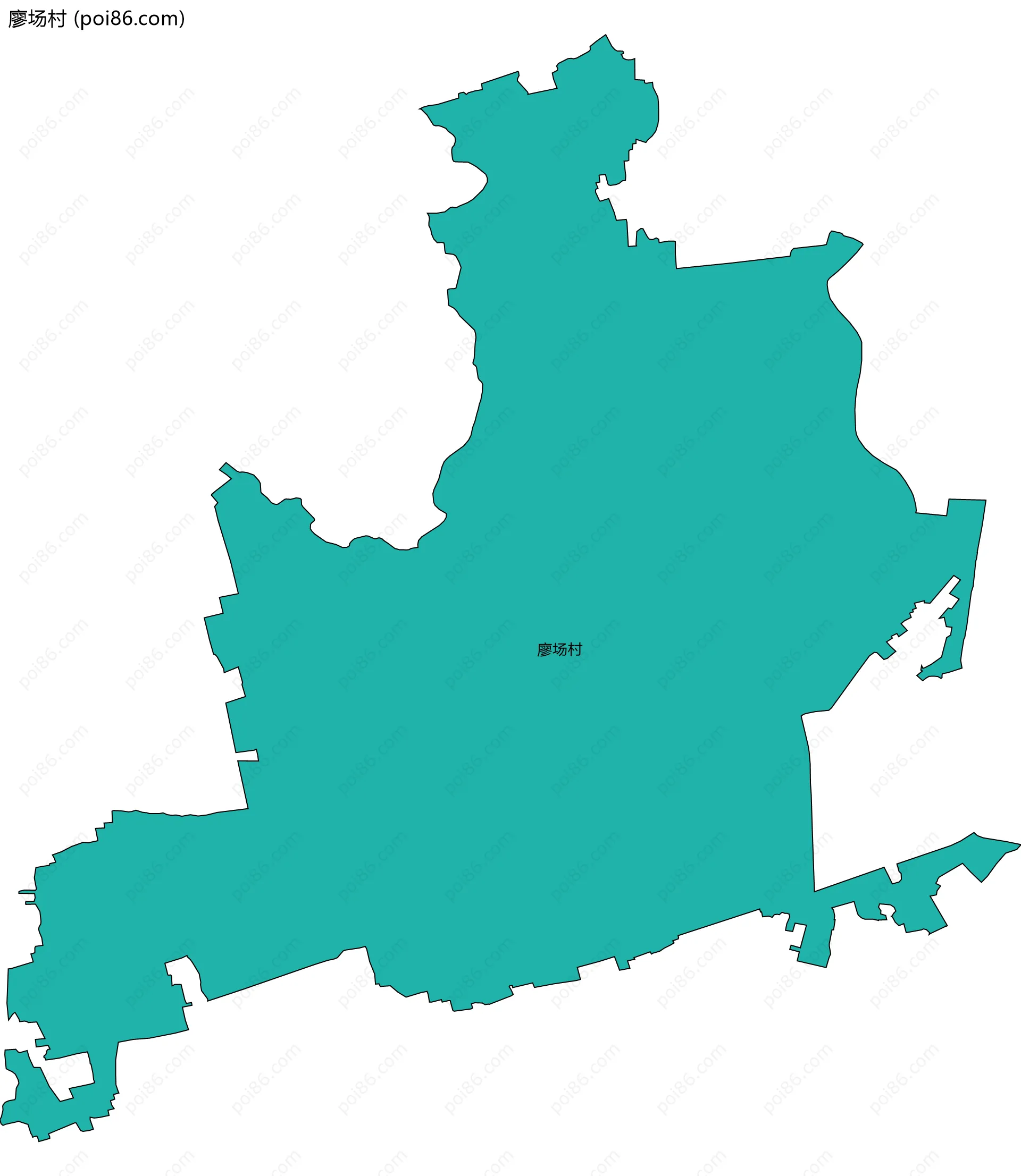 廖场村边界地图