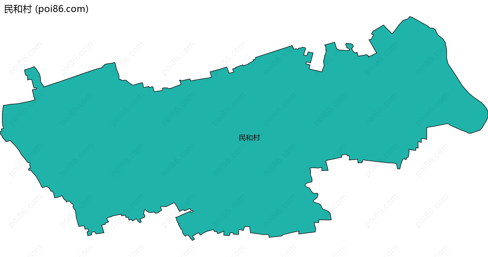 民和村边界地图
