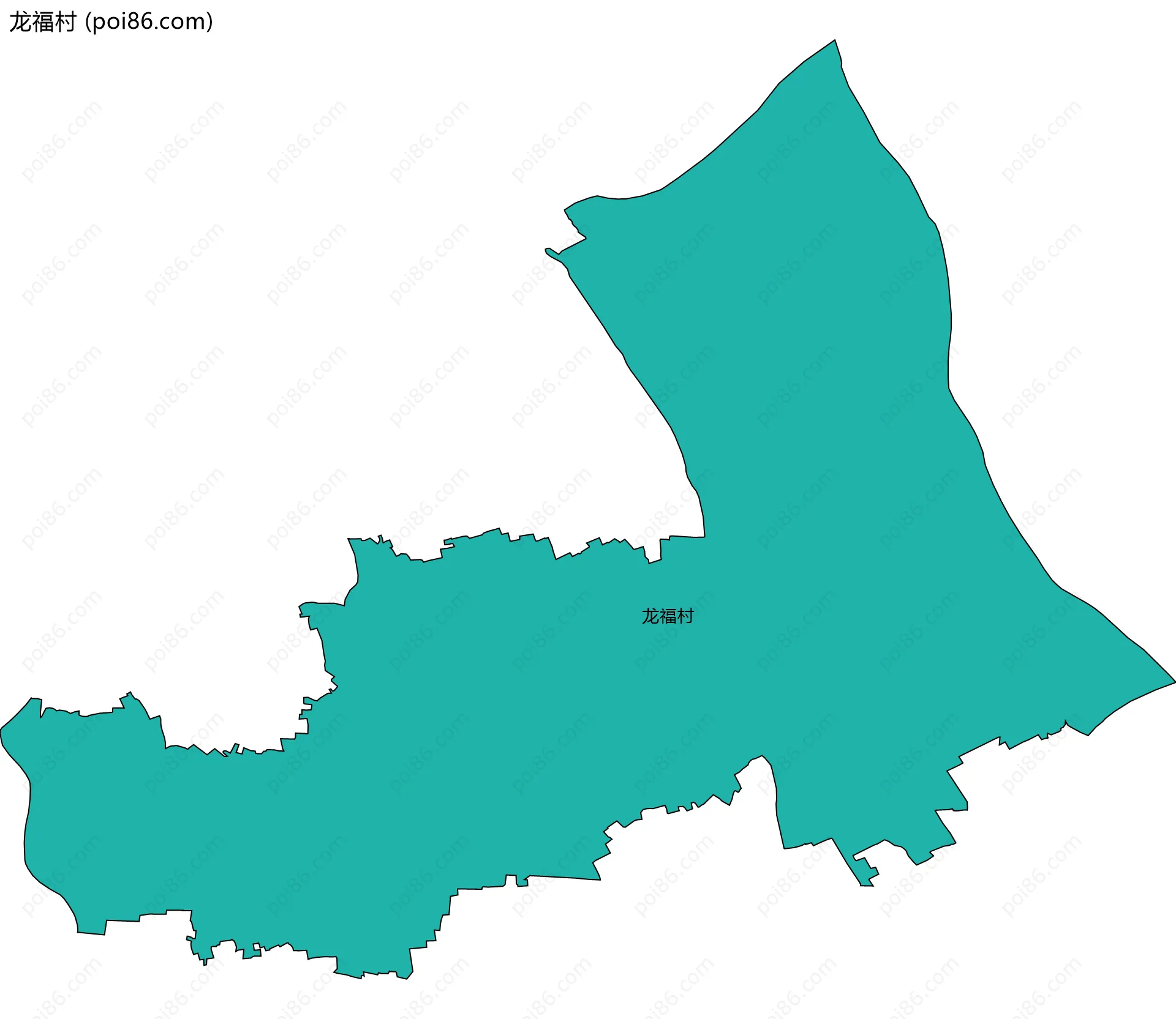龙福村边界地图