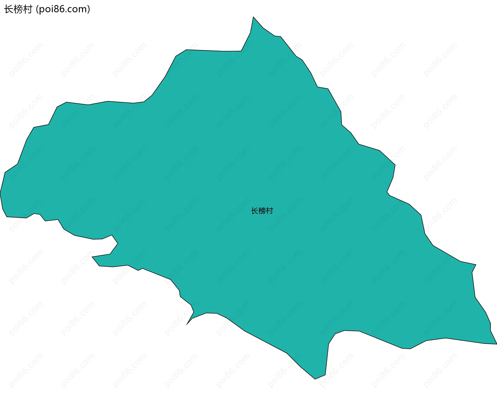 长榜村边界地图