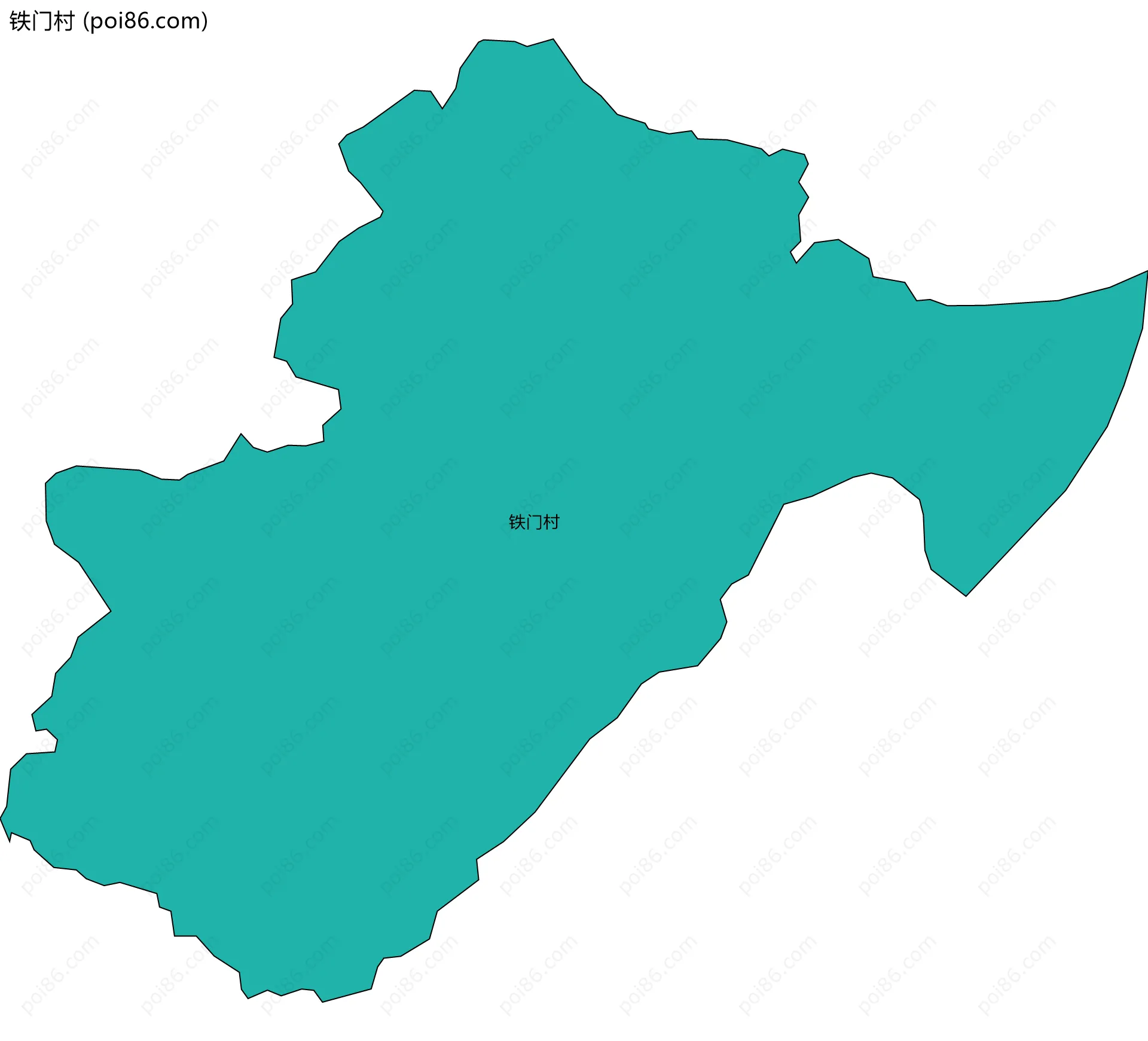 铁门村边界地图