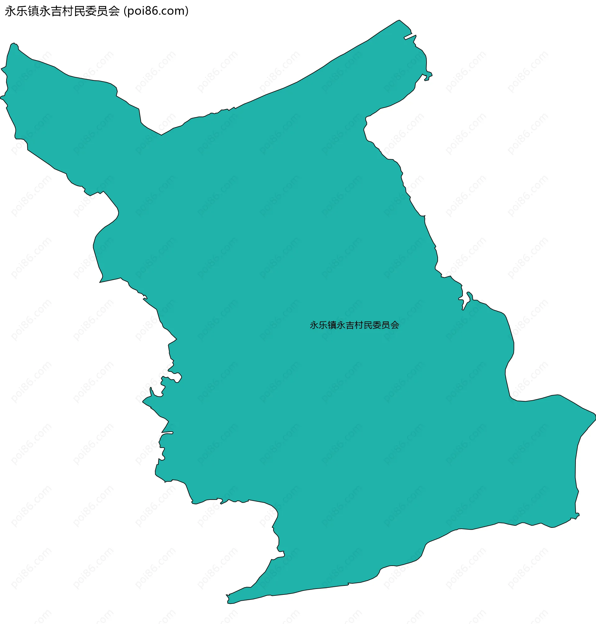 永乐镇永吉村民委员会边界地图