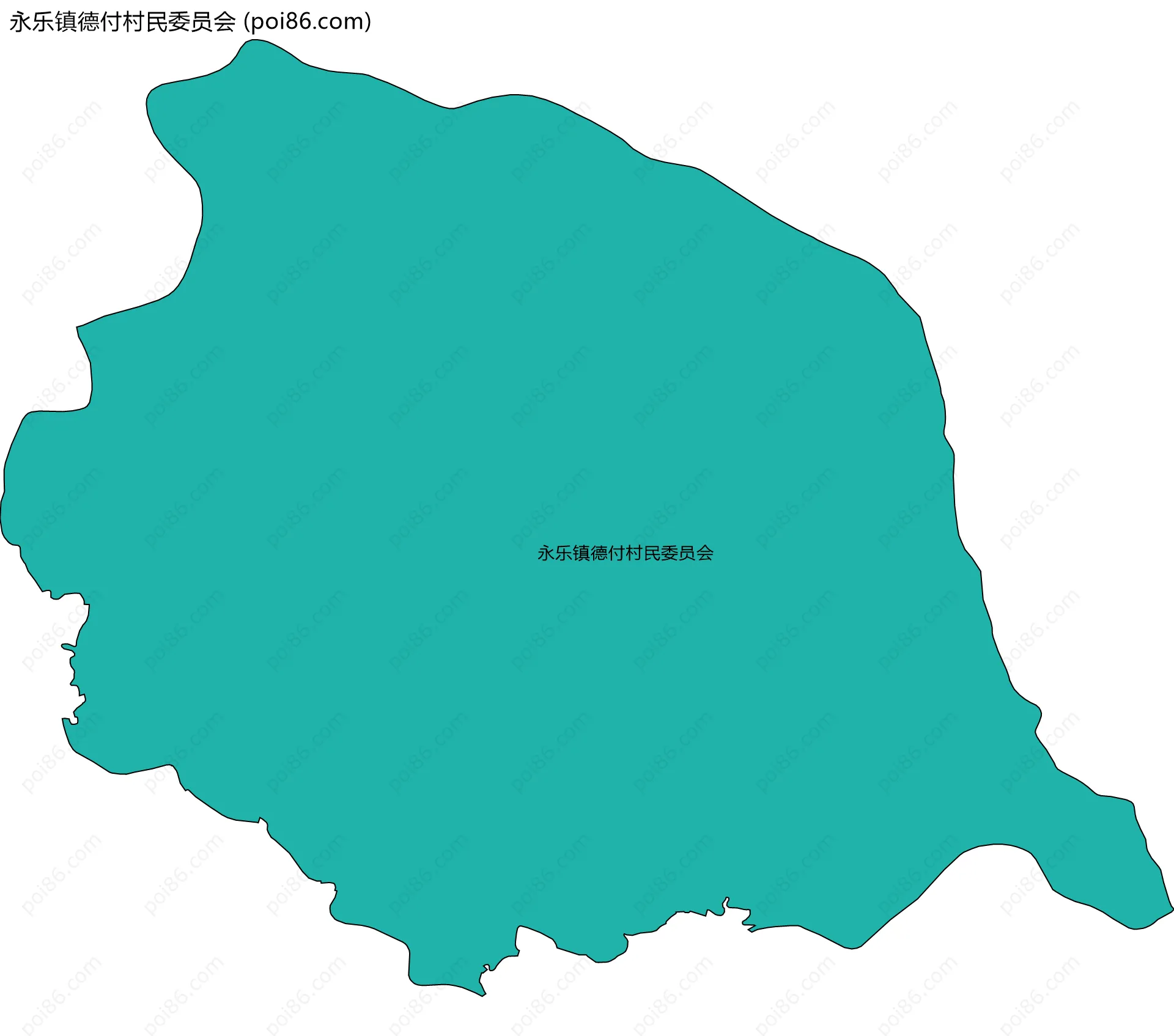 永乐镇德付村民委员会边界地图